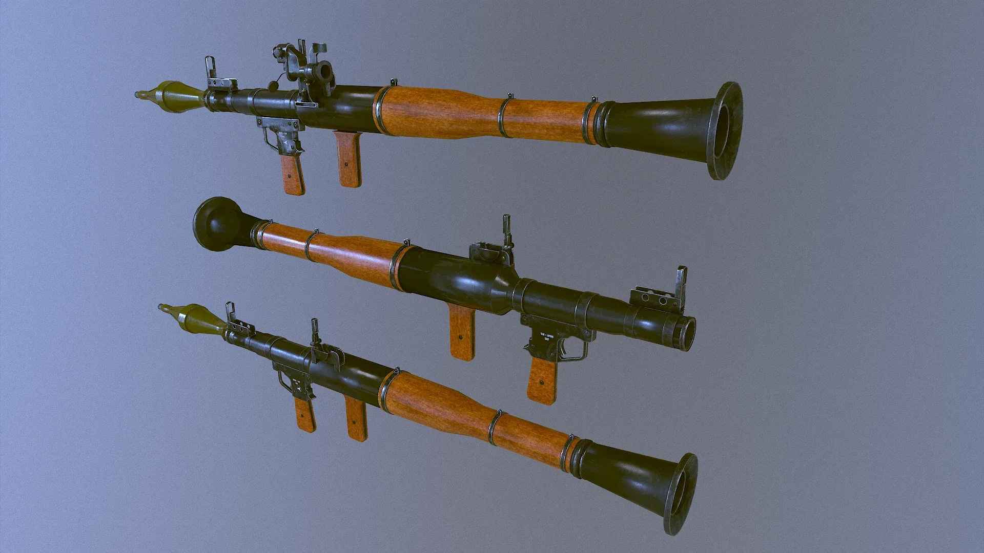 RPG 7 Launcher for Games Low Poly