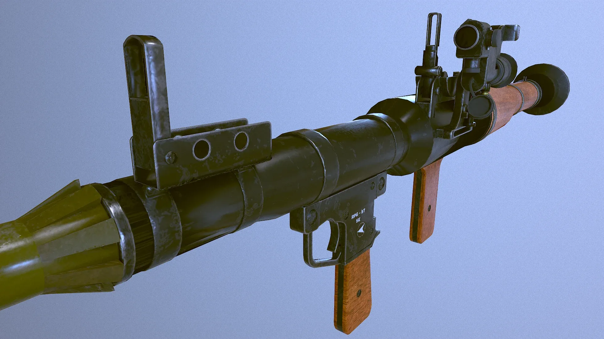 RPG 7 Launcher for Games Low Poly