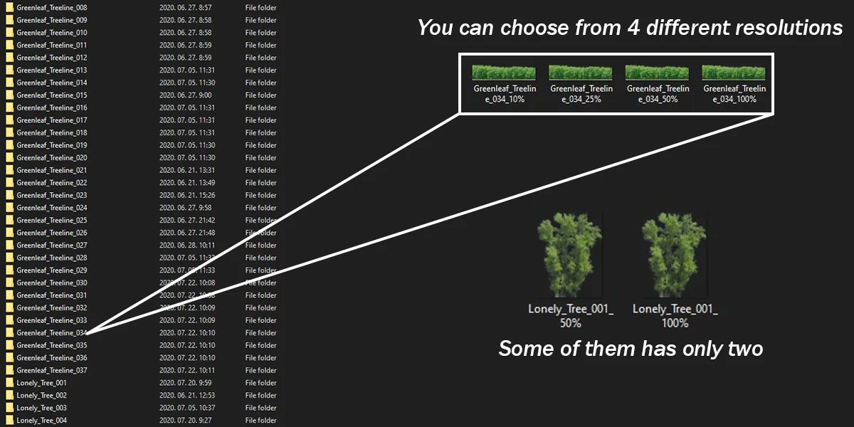 Green Trees (image backdrops)