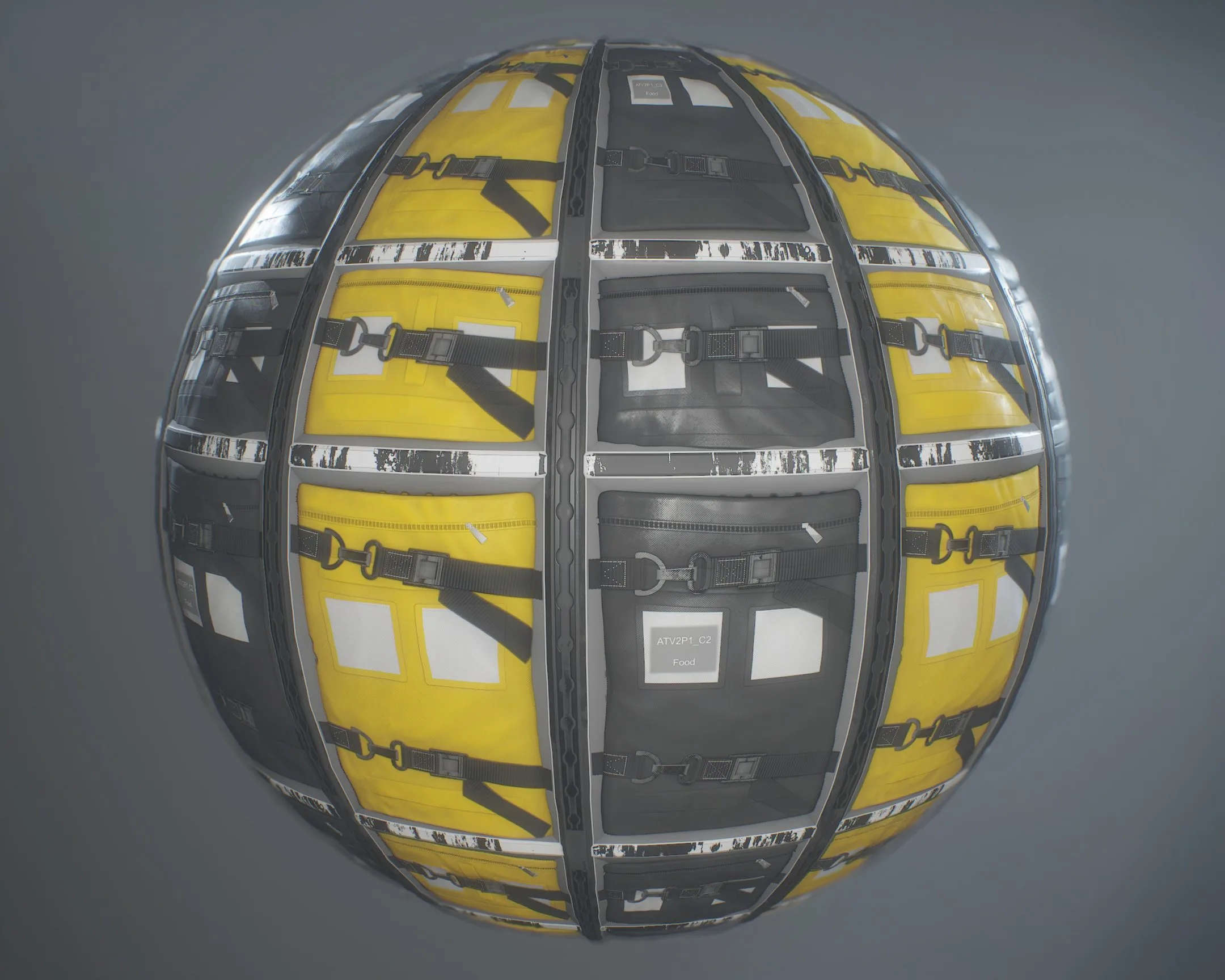 Texture space station cargo rack