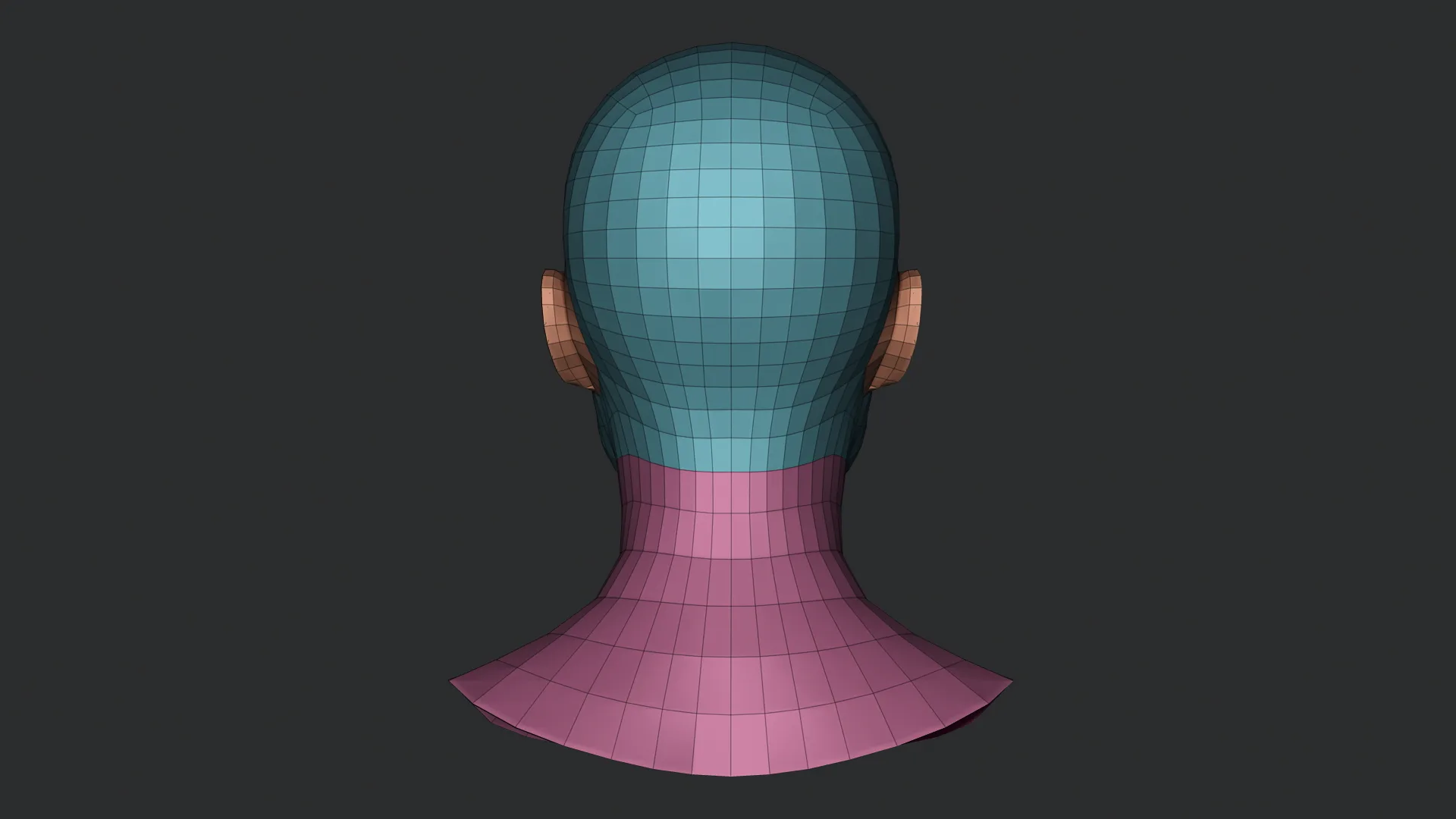 Asian Bust Head Base Mesh