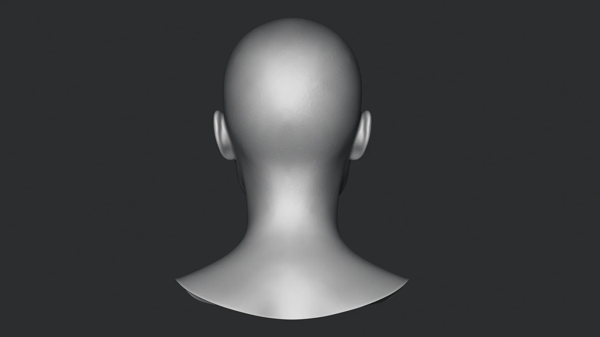 Asian Bust Head Base Mesh