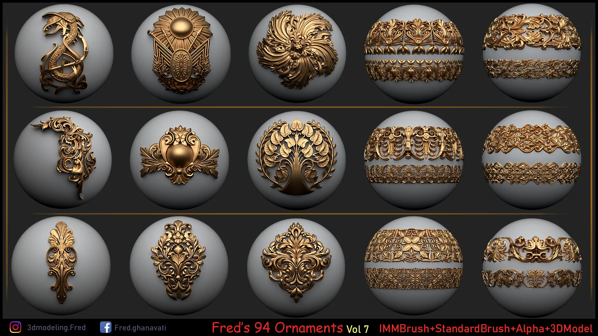 94 Ornaments Pack Vol 7