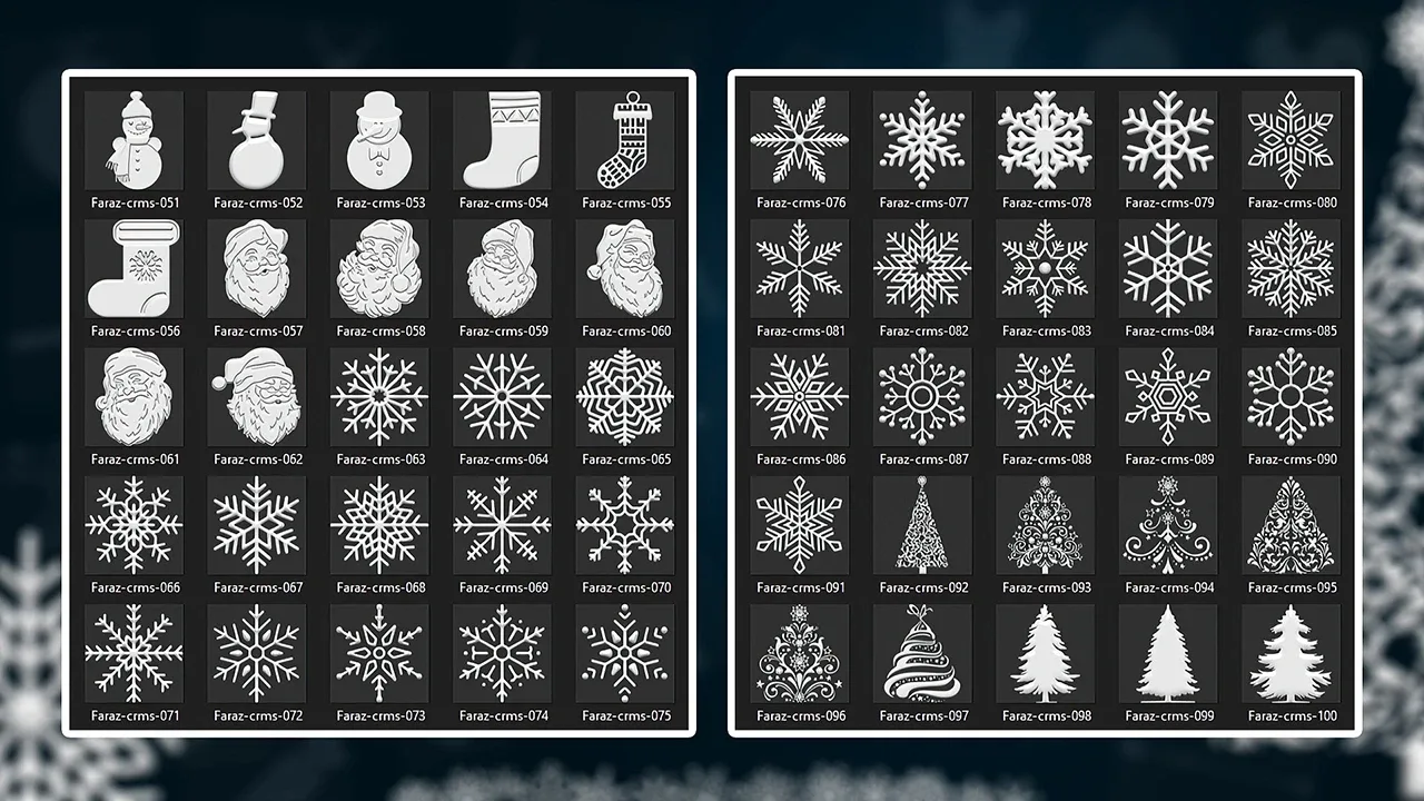 Christmas symbol set