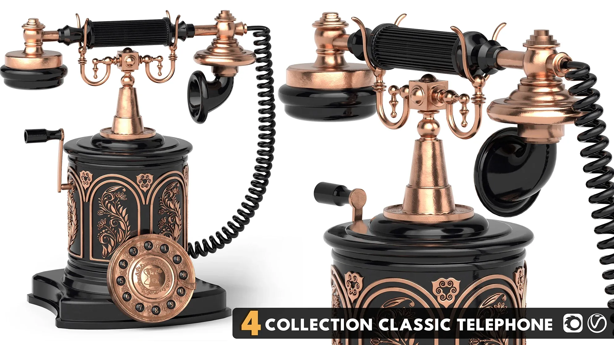 4 collection classic telephone