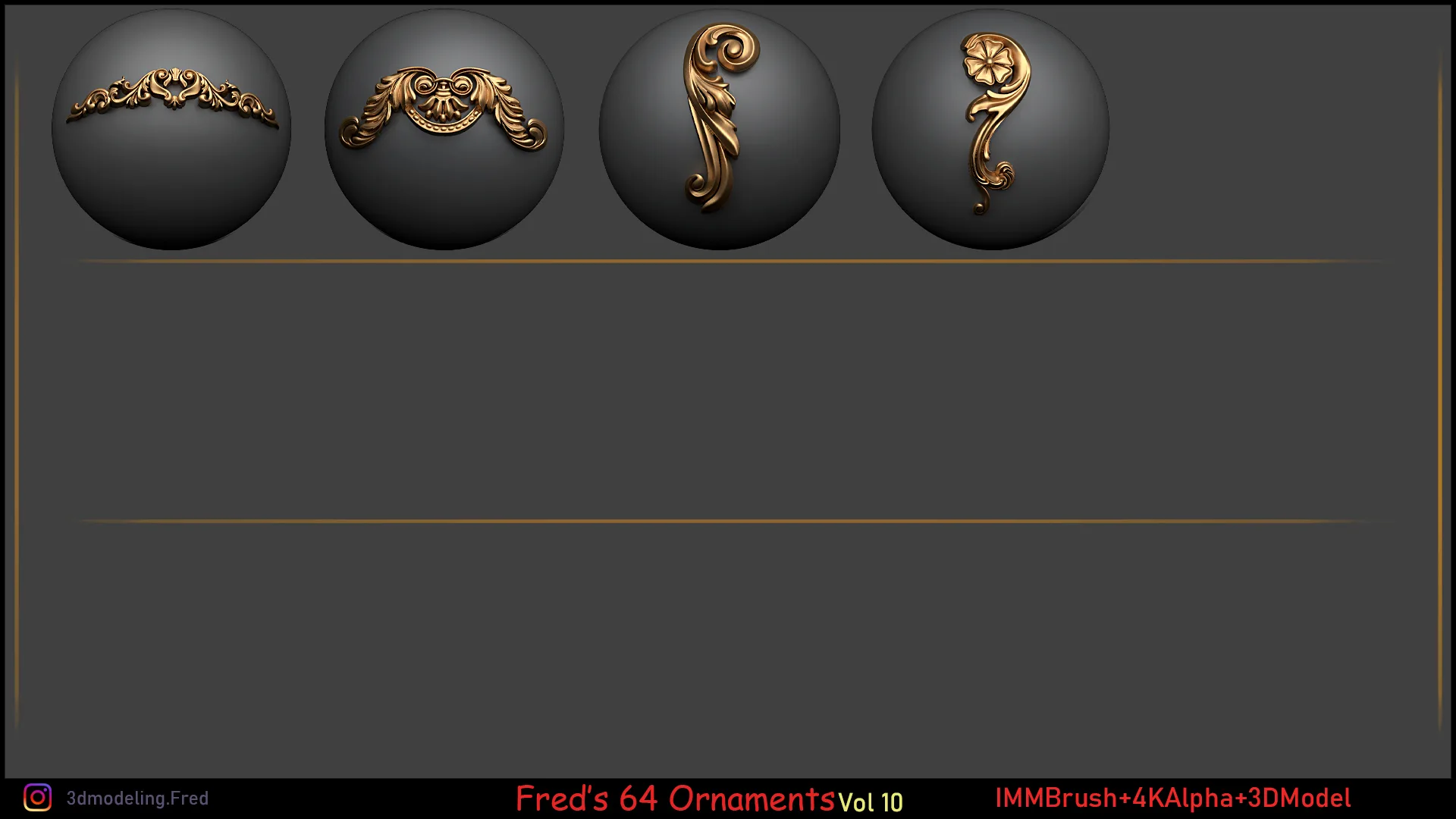 Fred's Ornament IMM+ 3dModels Vol 10