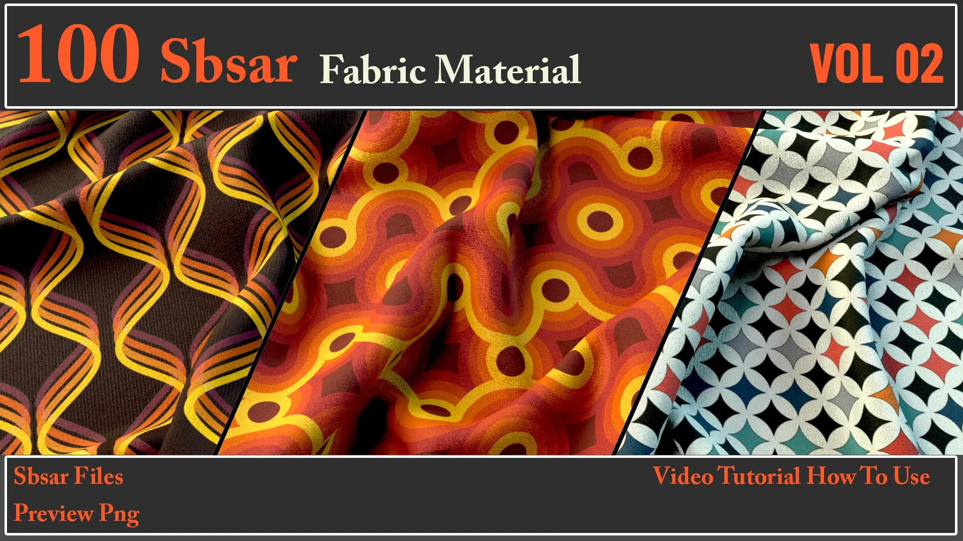 100 SBSAR Files Fabric Materials FlippedNormals