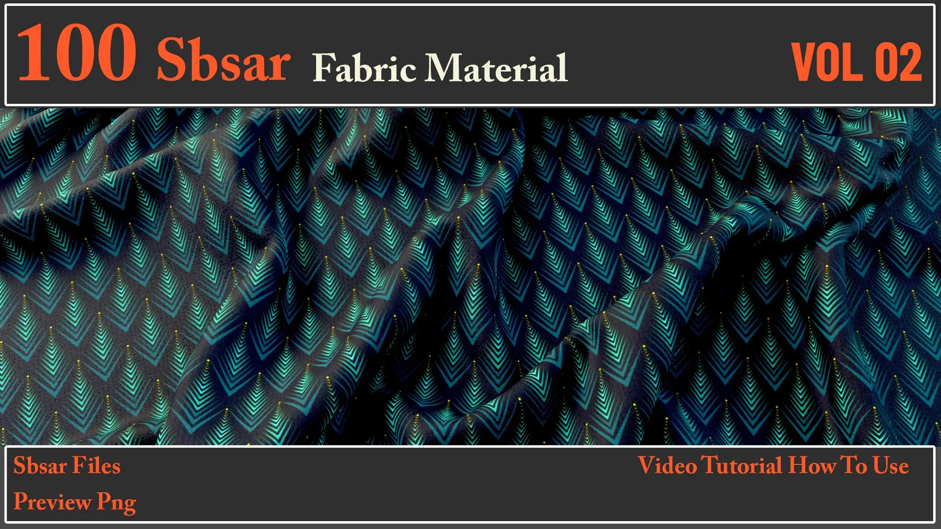 100 SBSAR Files Fabric Materials VOL 02 + Video How To Use