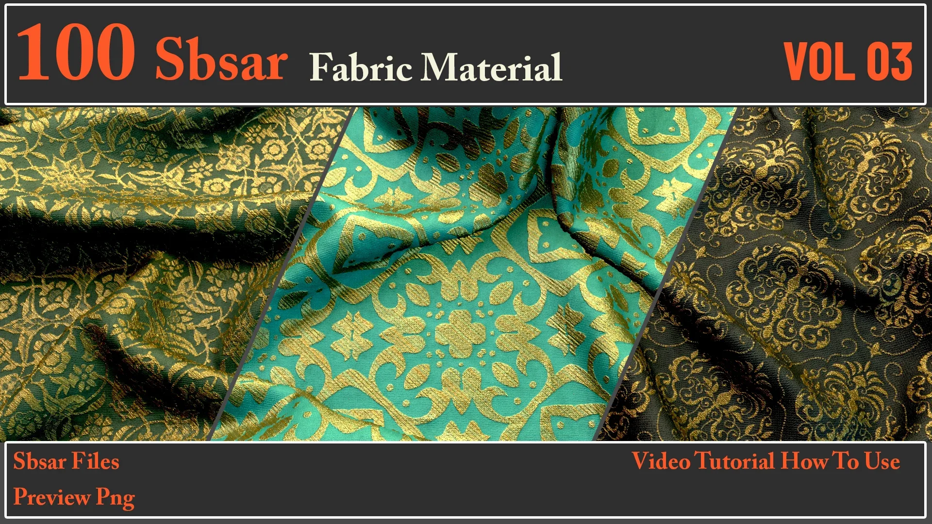 100 SBSAR Files Fabric Materials VOL 03