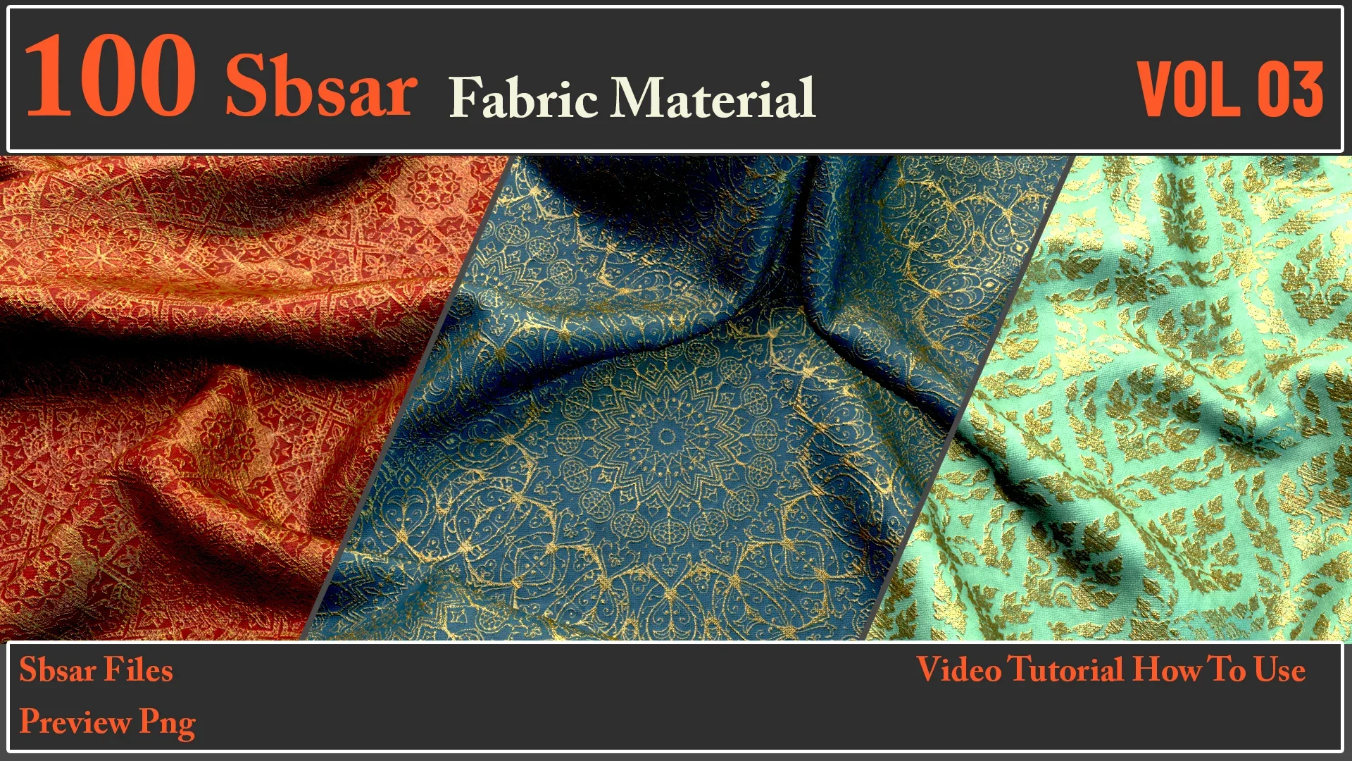 100 SBSAR Files Fabric Materials VOL 03