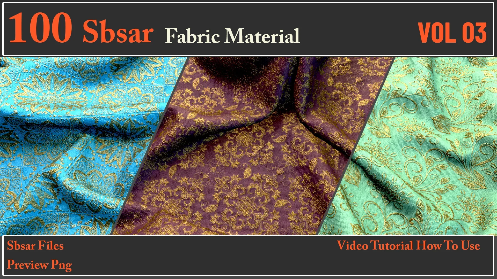 100 SBSAR Files Fabric Materials VOL 03