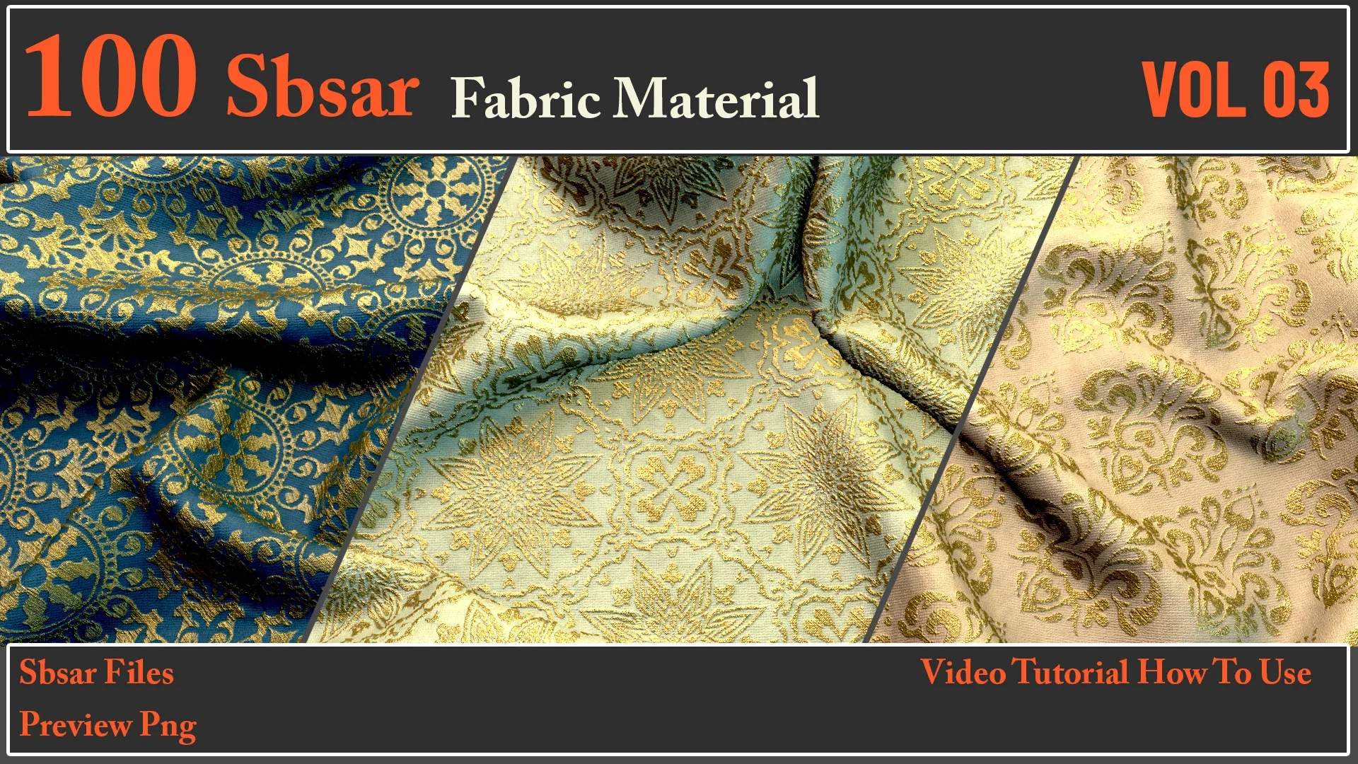 100 SBSAR Files Fabric Materials VOL 03