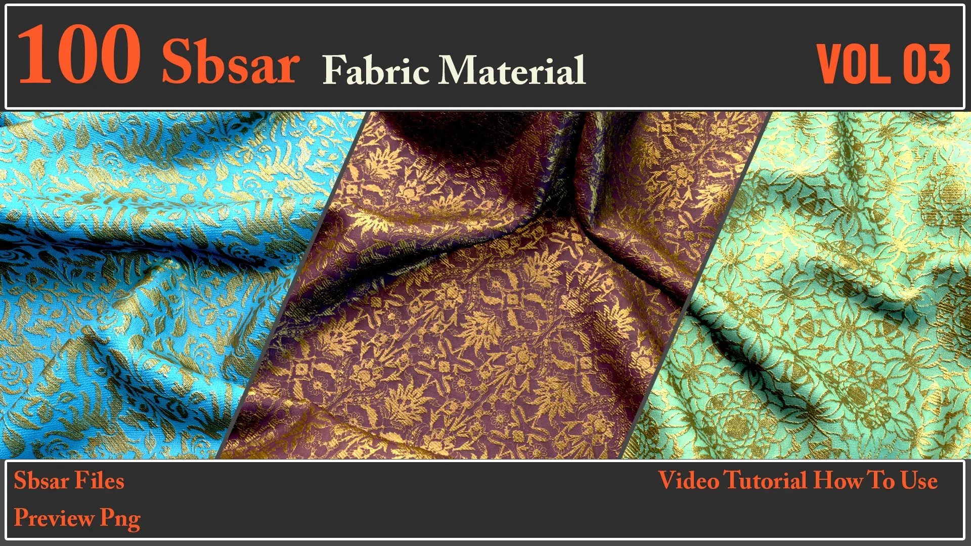 100 SBSAR Files Fabric Materials VOL 03