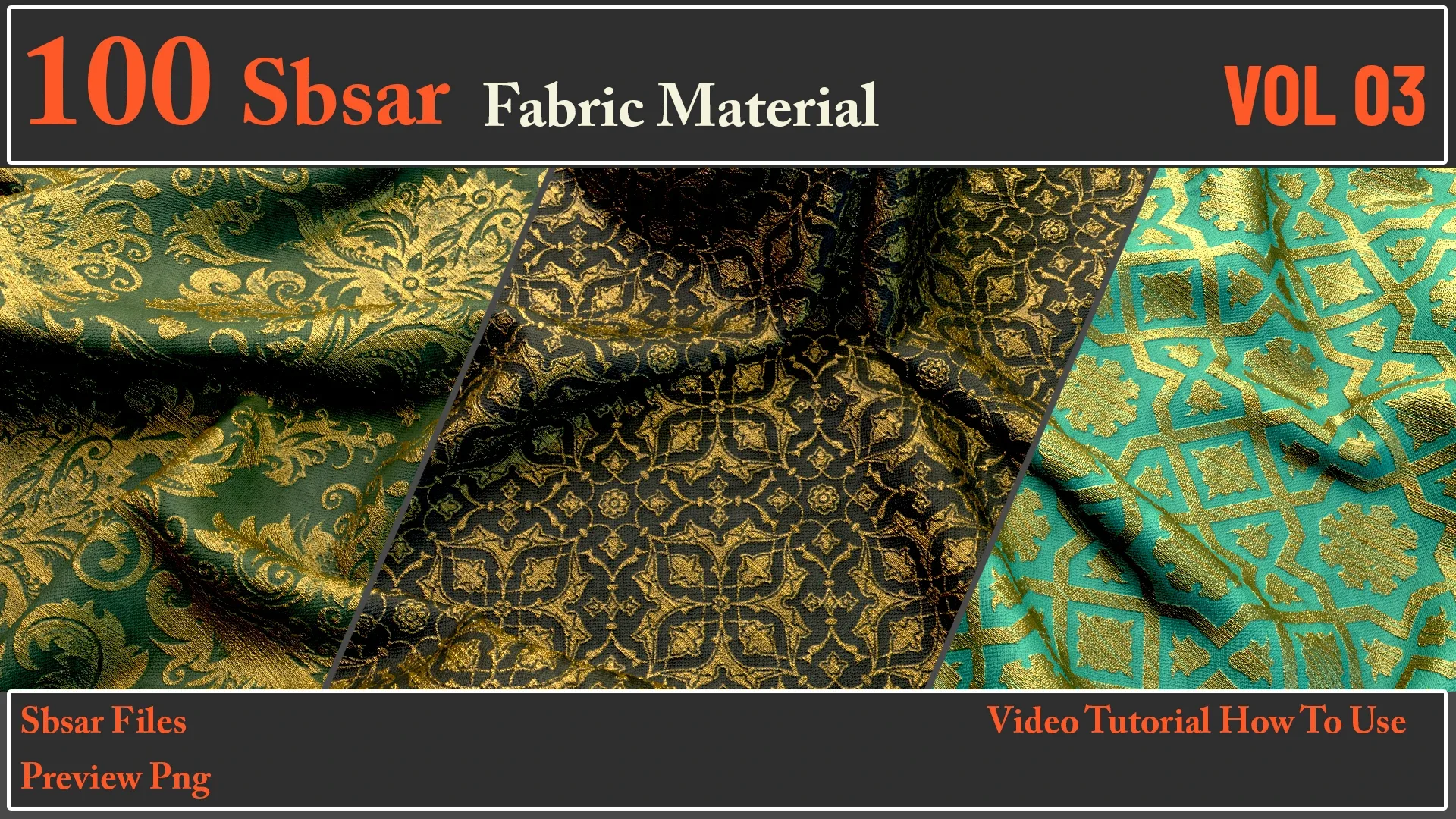 100 SBSAR Files Fabric Materials VOL 03