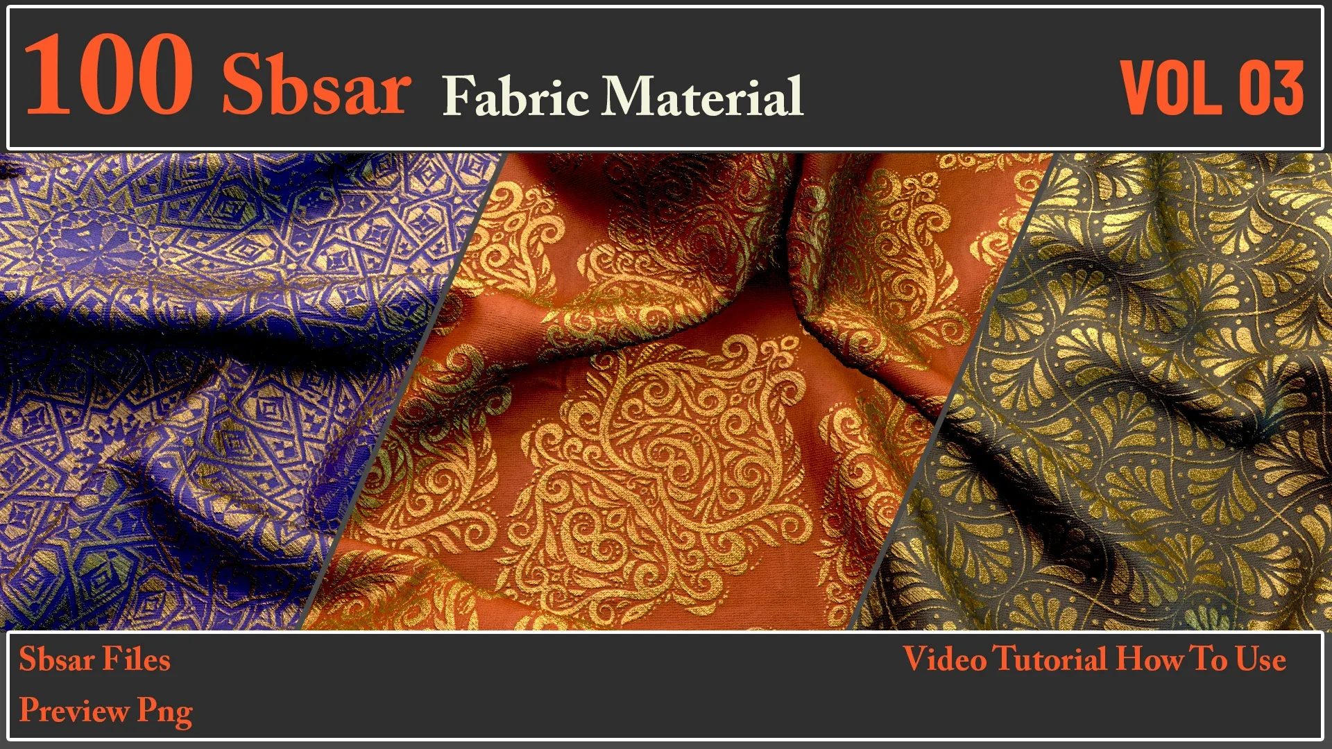 100 SBSAR Files Fabric Materials VOL 03