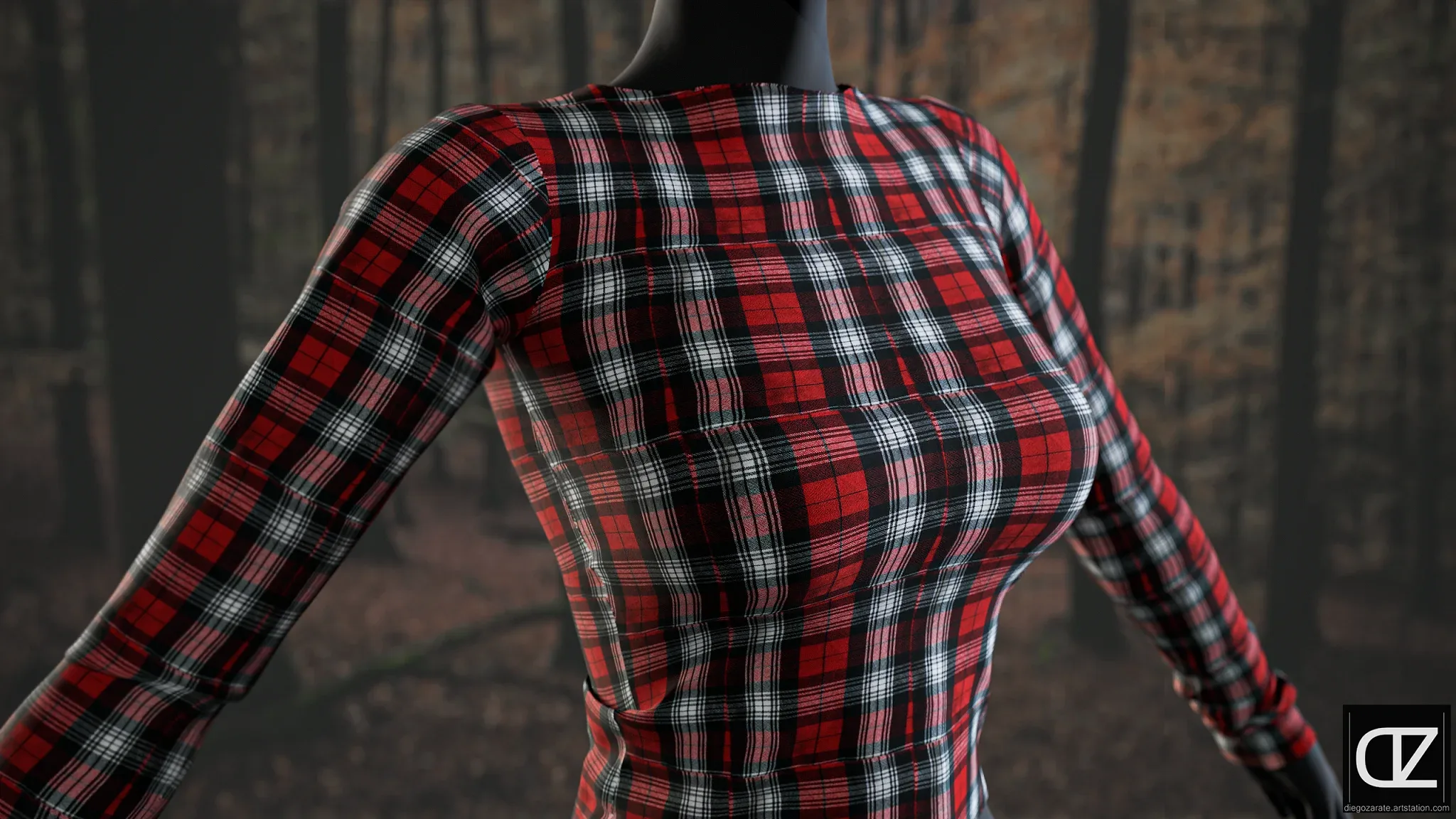 PBR - TARTAN FABRIC PATCHES - 4K MATERIAL