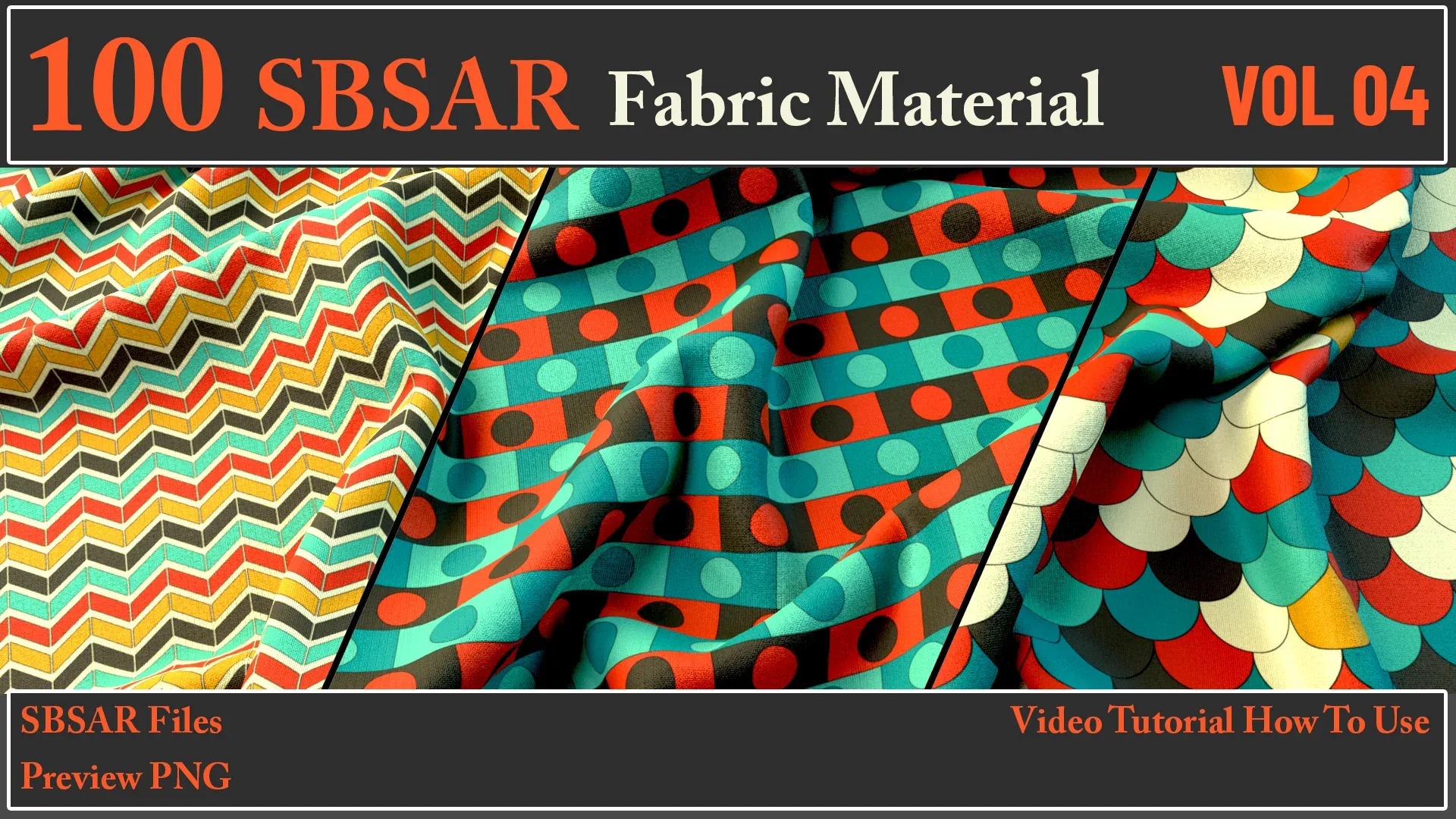 100 SBSAR Files Fabric Materials FlippedNormals