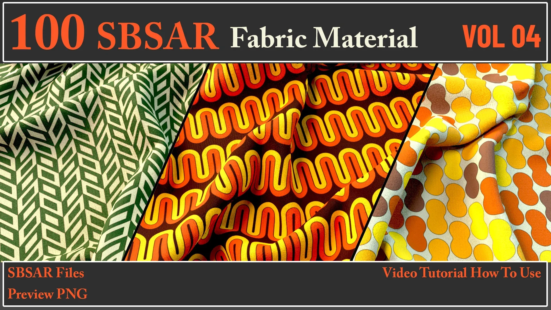 100 SBSAR Files Fabric Materials FlippedNormals