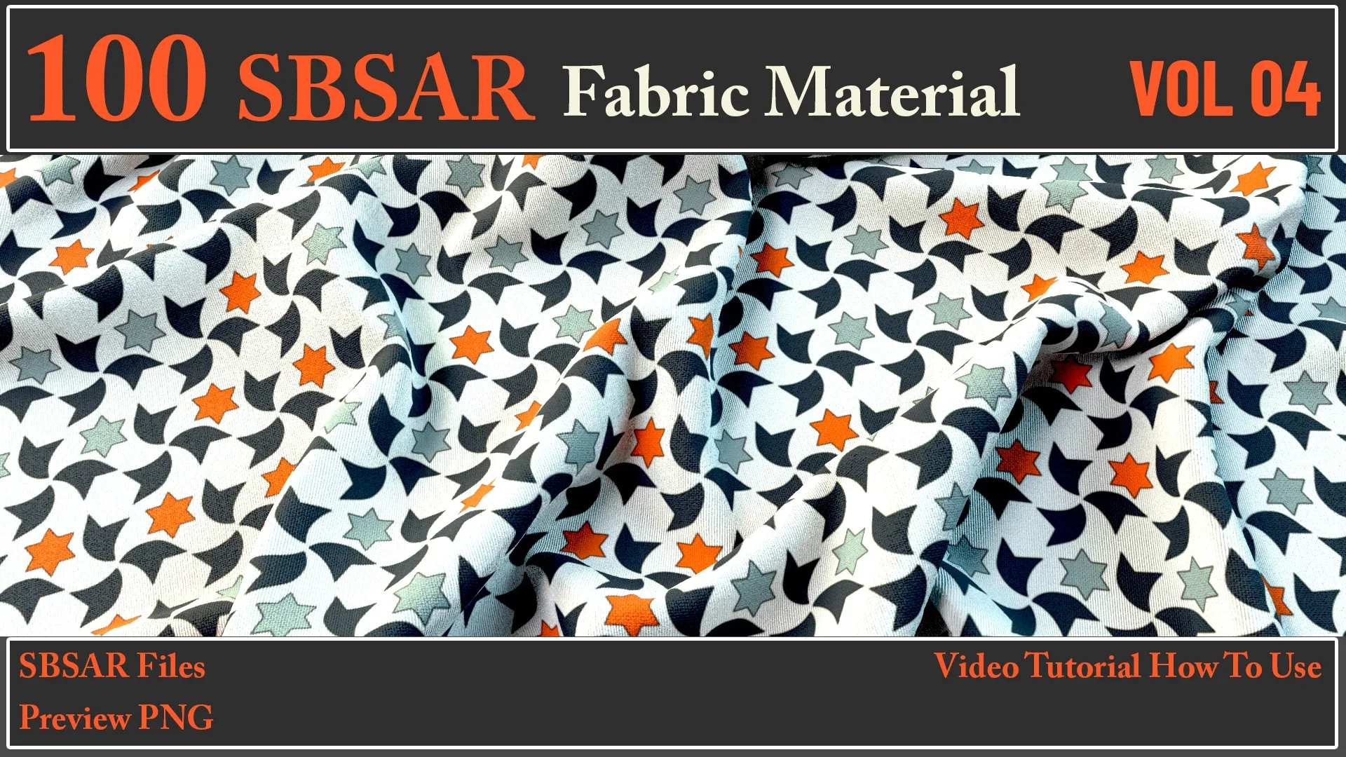 100 SBSAR Files Fabric Materials VOL 04 + Video How To Use