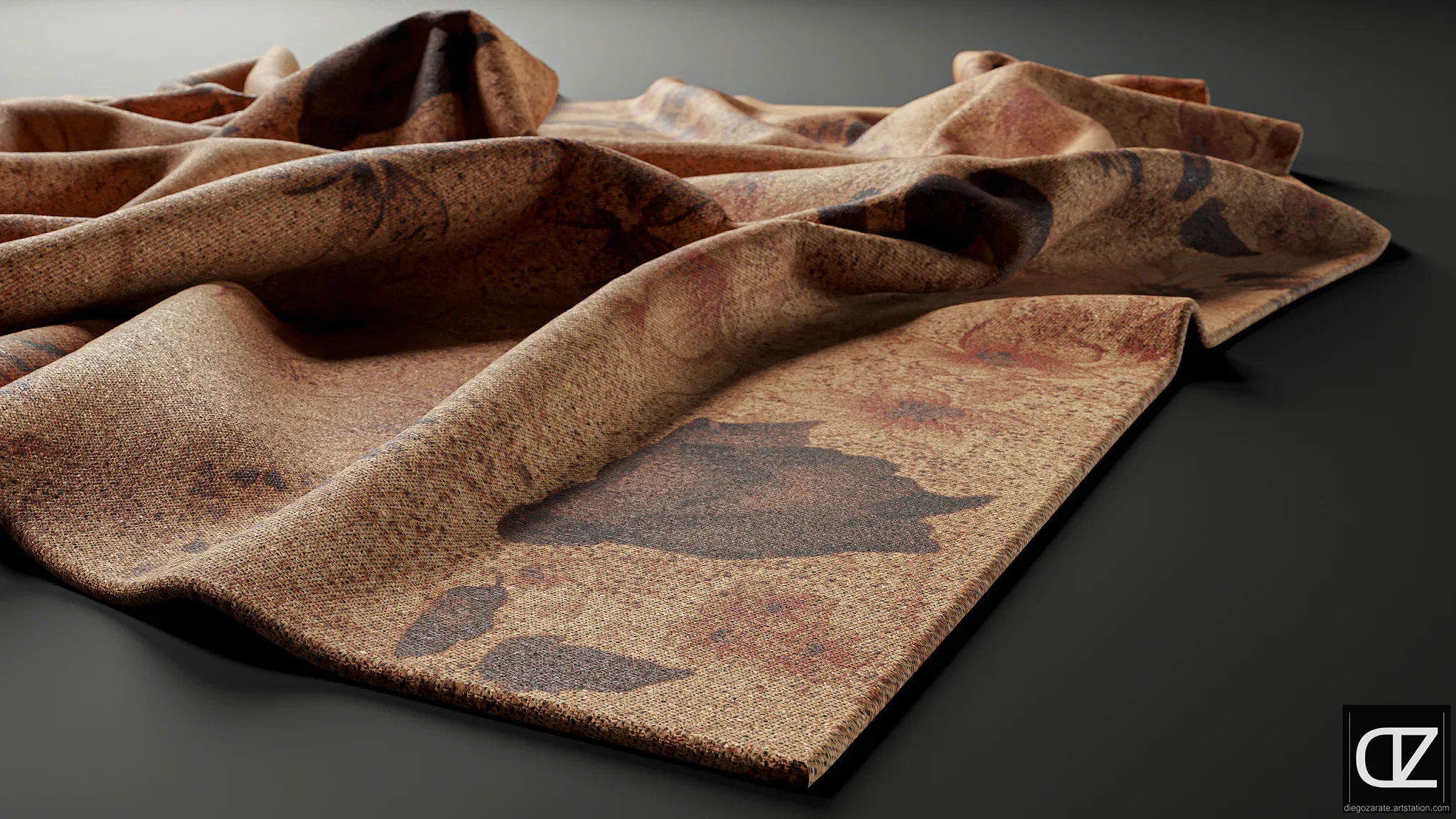 PBR - ANCIENT PATTERN FABRICS PACK - 5 4K MATERIALS