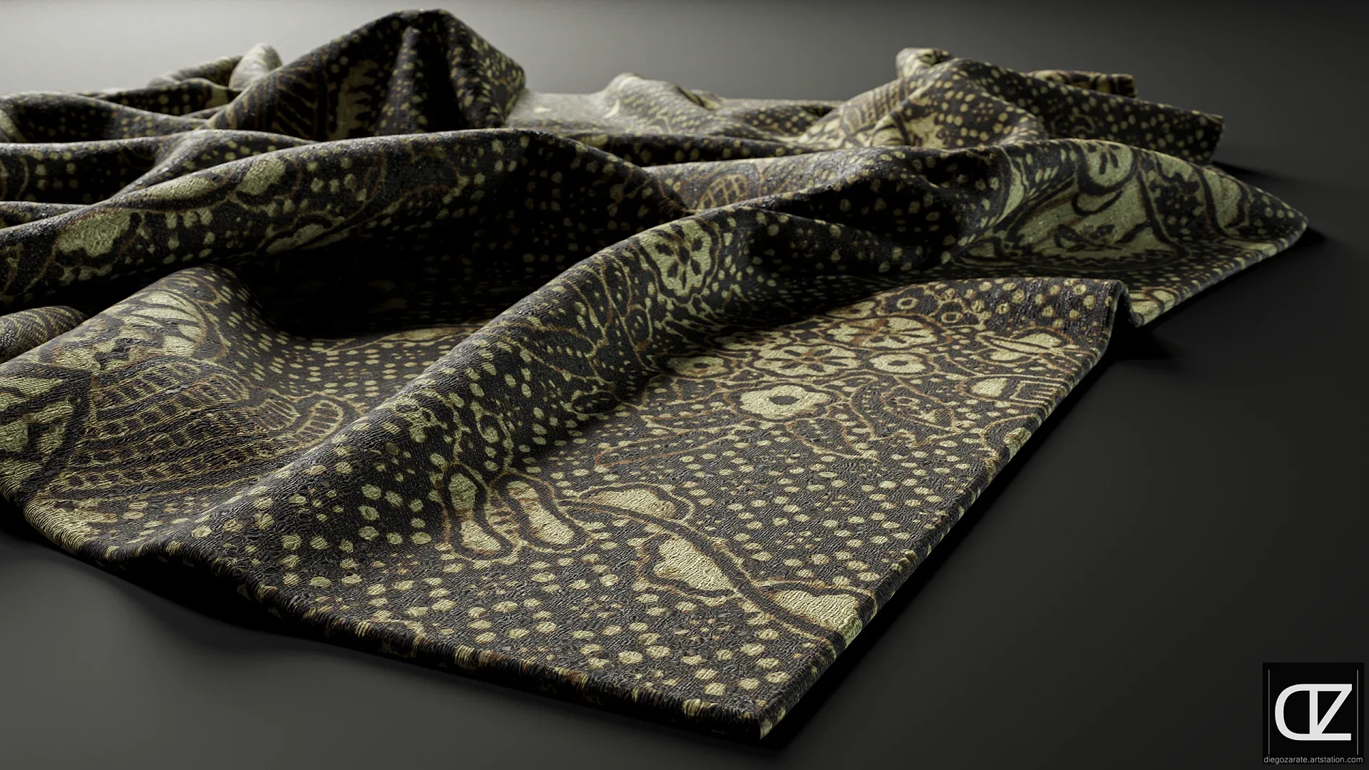 PBR - ANCIENT PATTERN FABRICS PACK - 5 4K MATERIALS