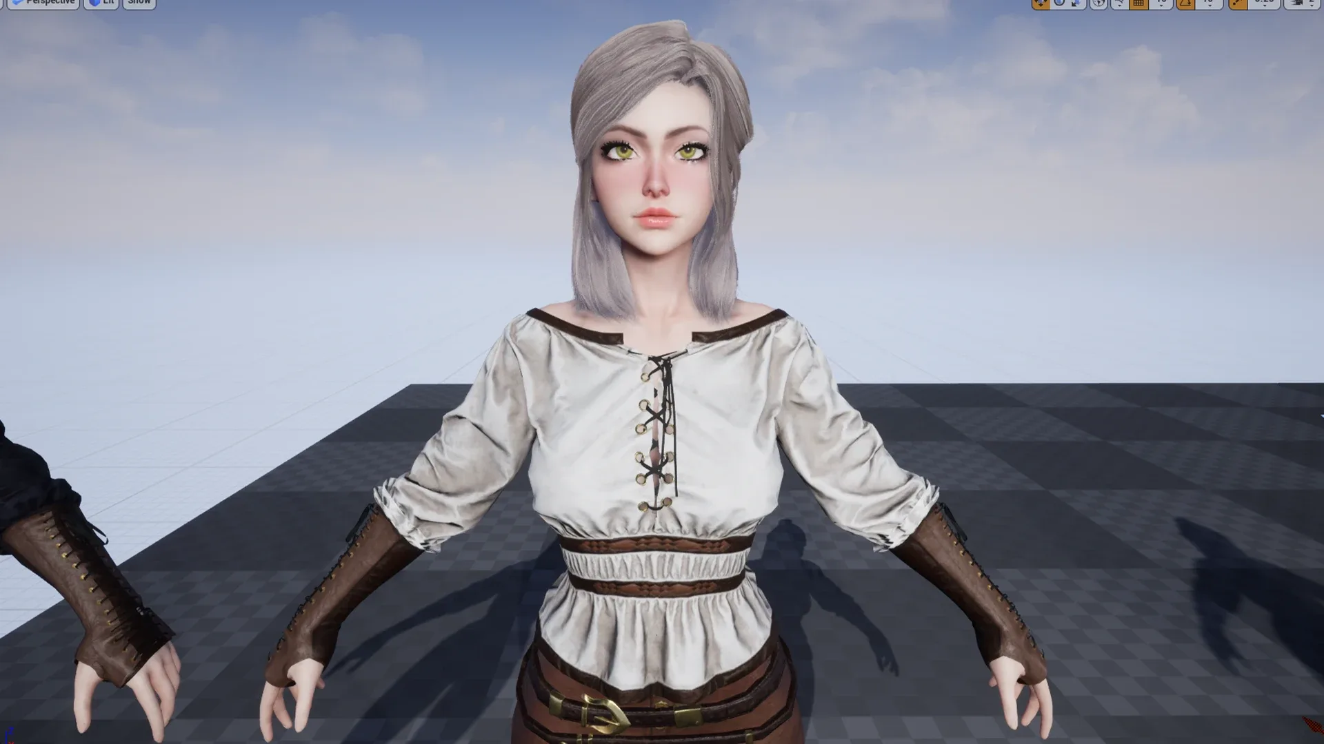 Medieval Girl - Game Ready