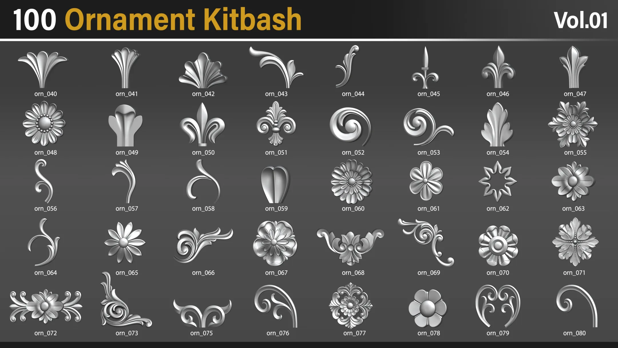 Ornament Kitbash Vol.01