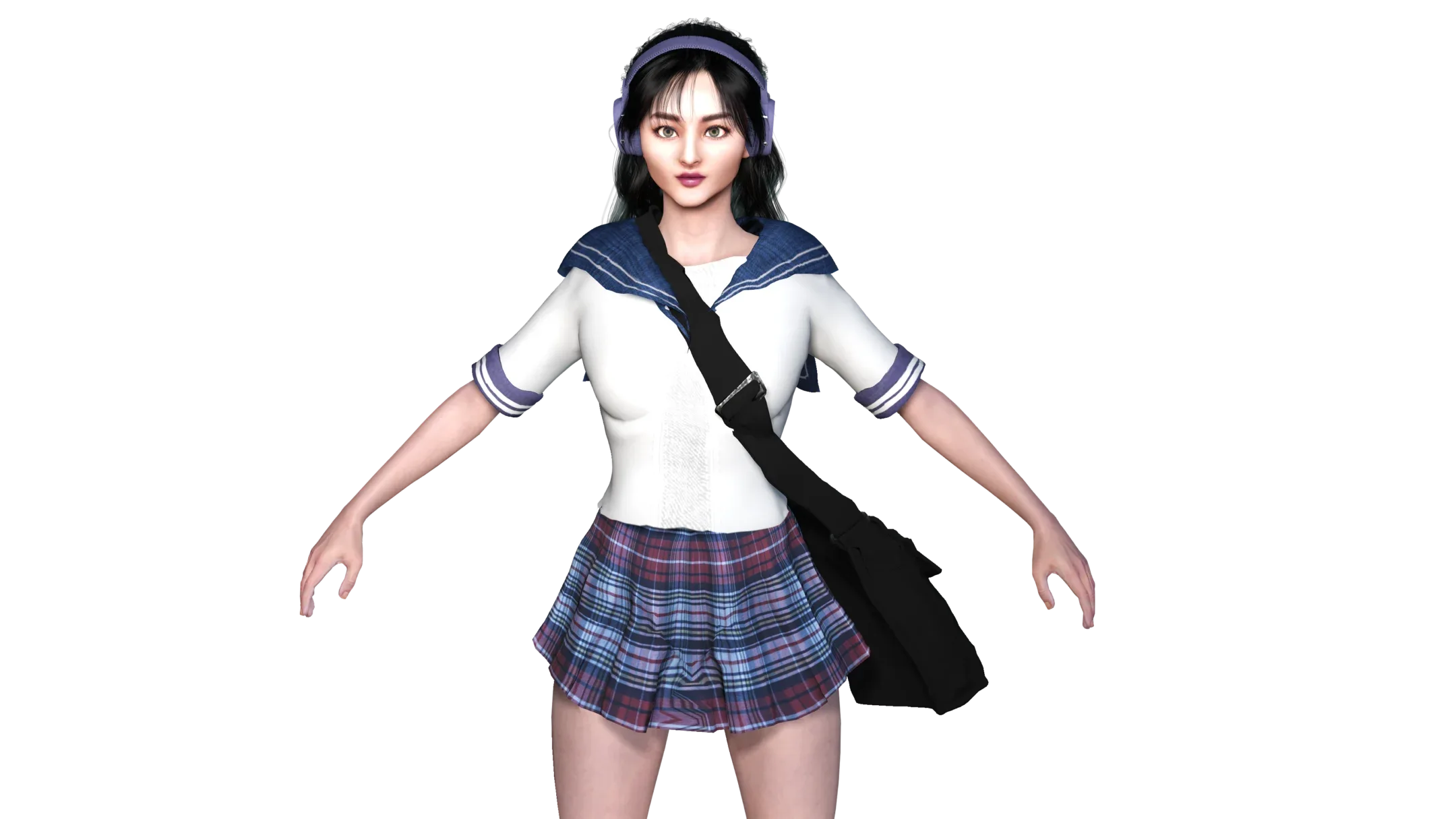 AAA 3D REALISTIC JAPANESE SCHOOL GIRL CHARACTER - YUMIKO