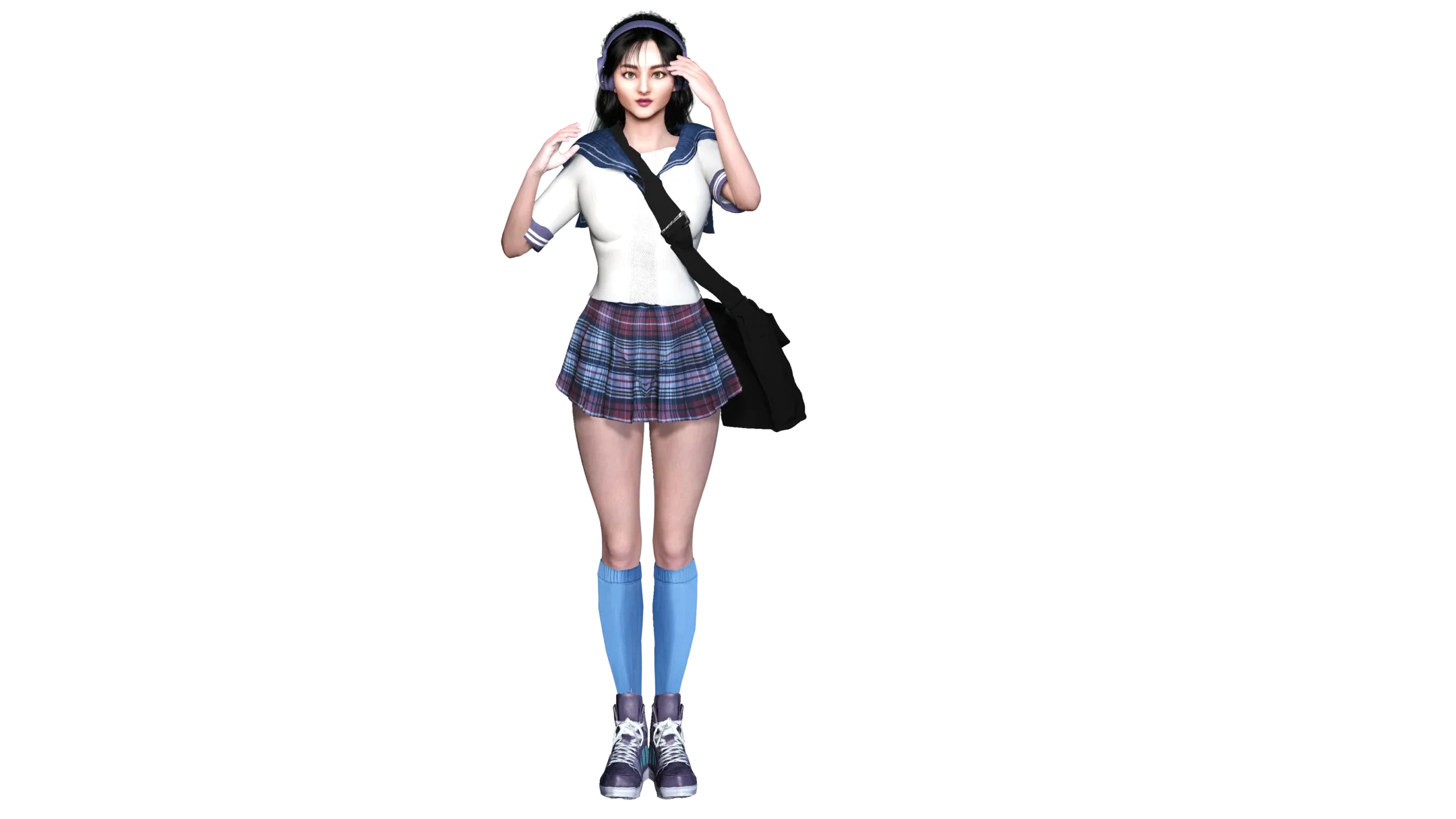 AAA 3D REALISTIC JAPANESE SCHOOL GIRL CHARACTER - YUMIKO