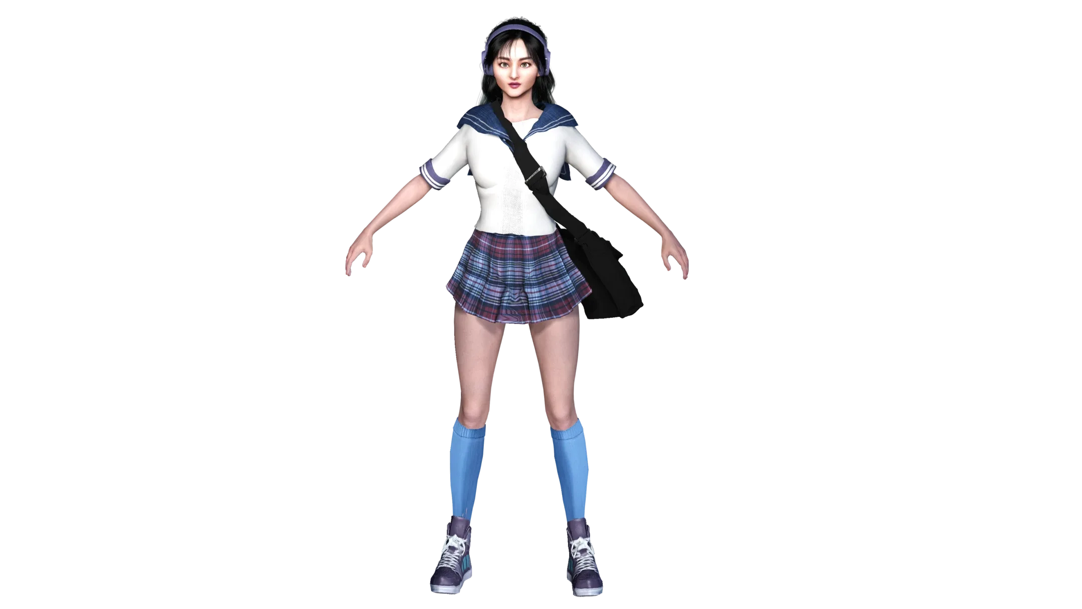 AAA 3D REALISTIC JAPANESE SCHOOL GIRL CHARACTER - YUMIKO