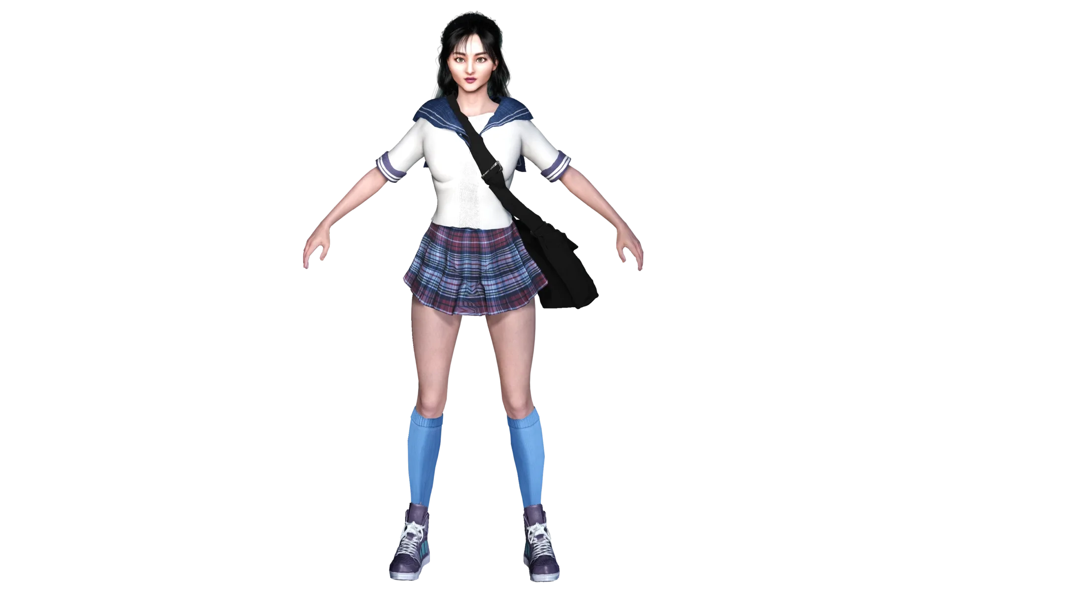 AAA 3D REALISTIC JAPANESE SCHOOL GIRL CHARACTER - YUMIKO