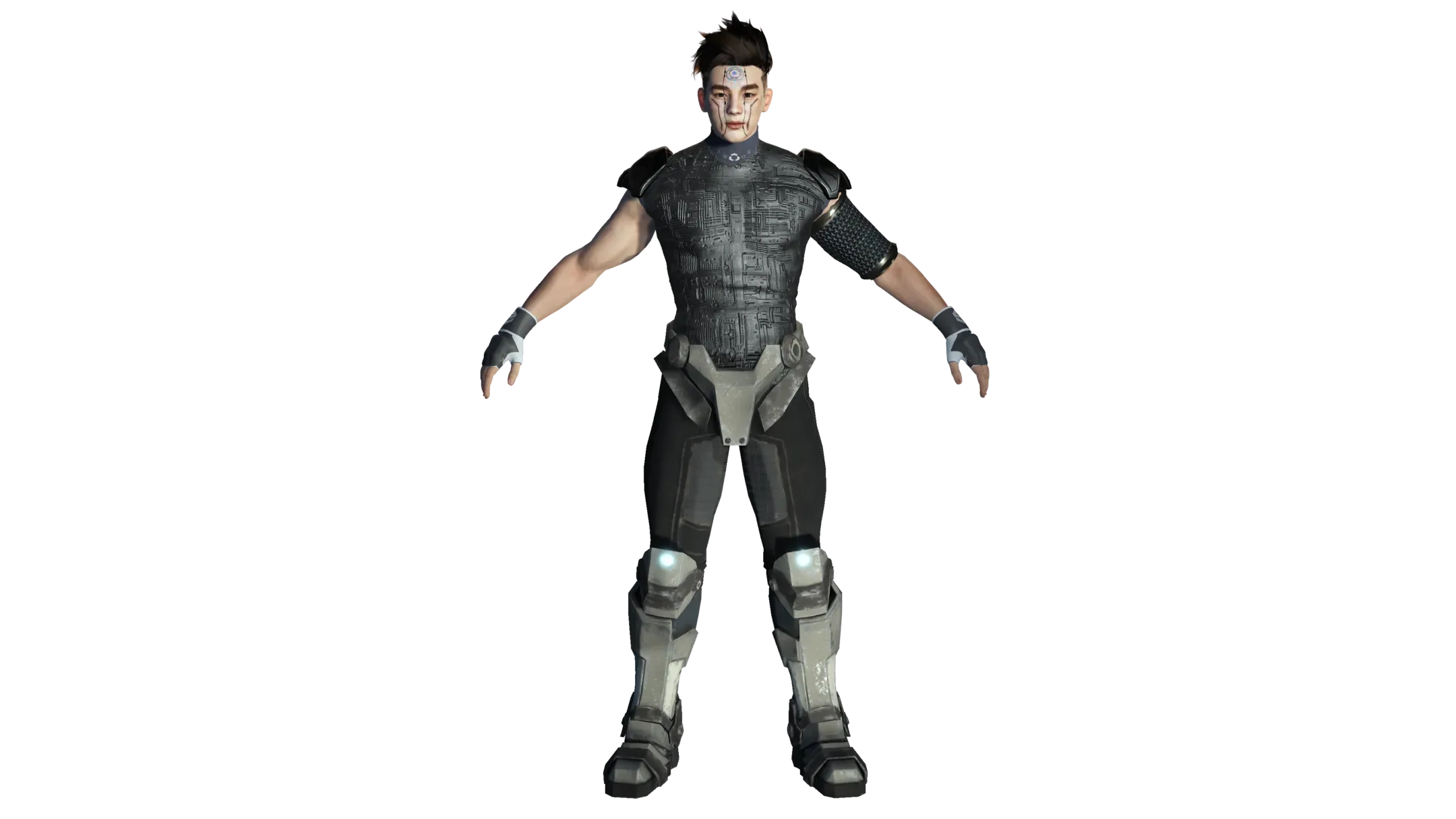 AAA 3D Cyborg Futuristic Male - Game Ready Realistic Character