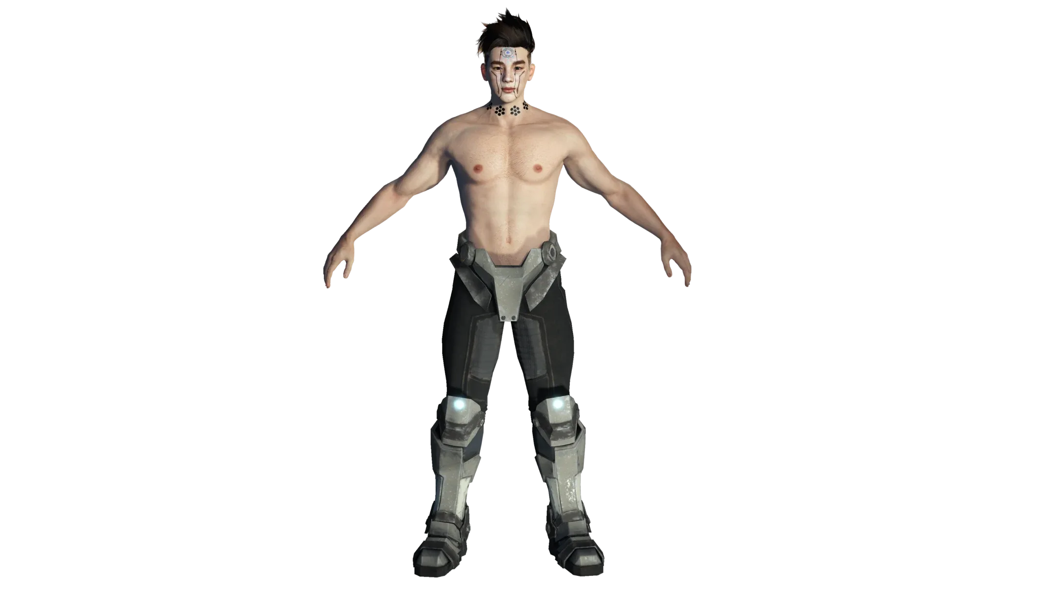 AAA 3D Cyborg Futuristic Male - Game Ready Realistic Character