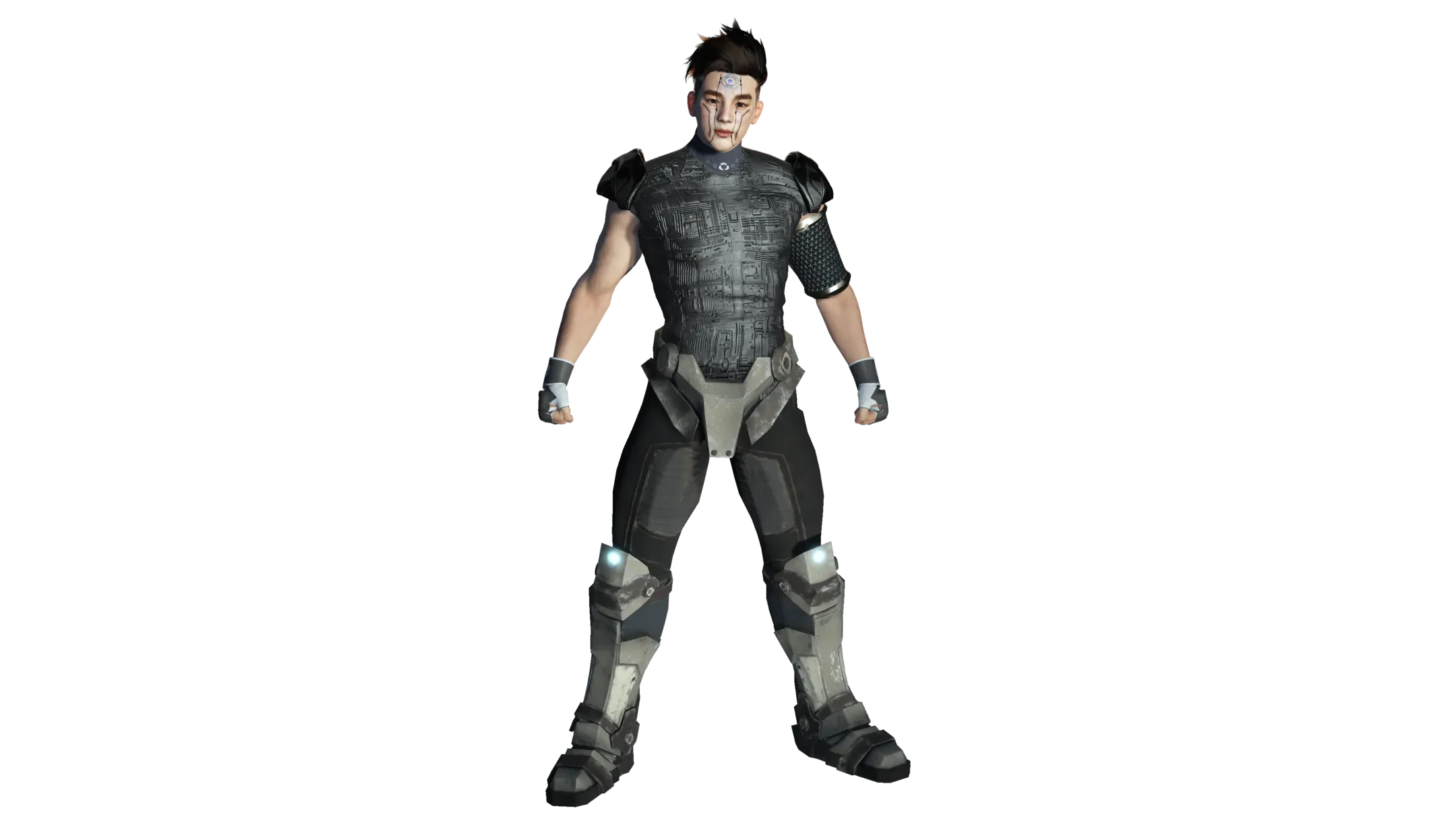 AAA 3D Cyborg Futuristic Male - Game Ready Realistic Character