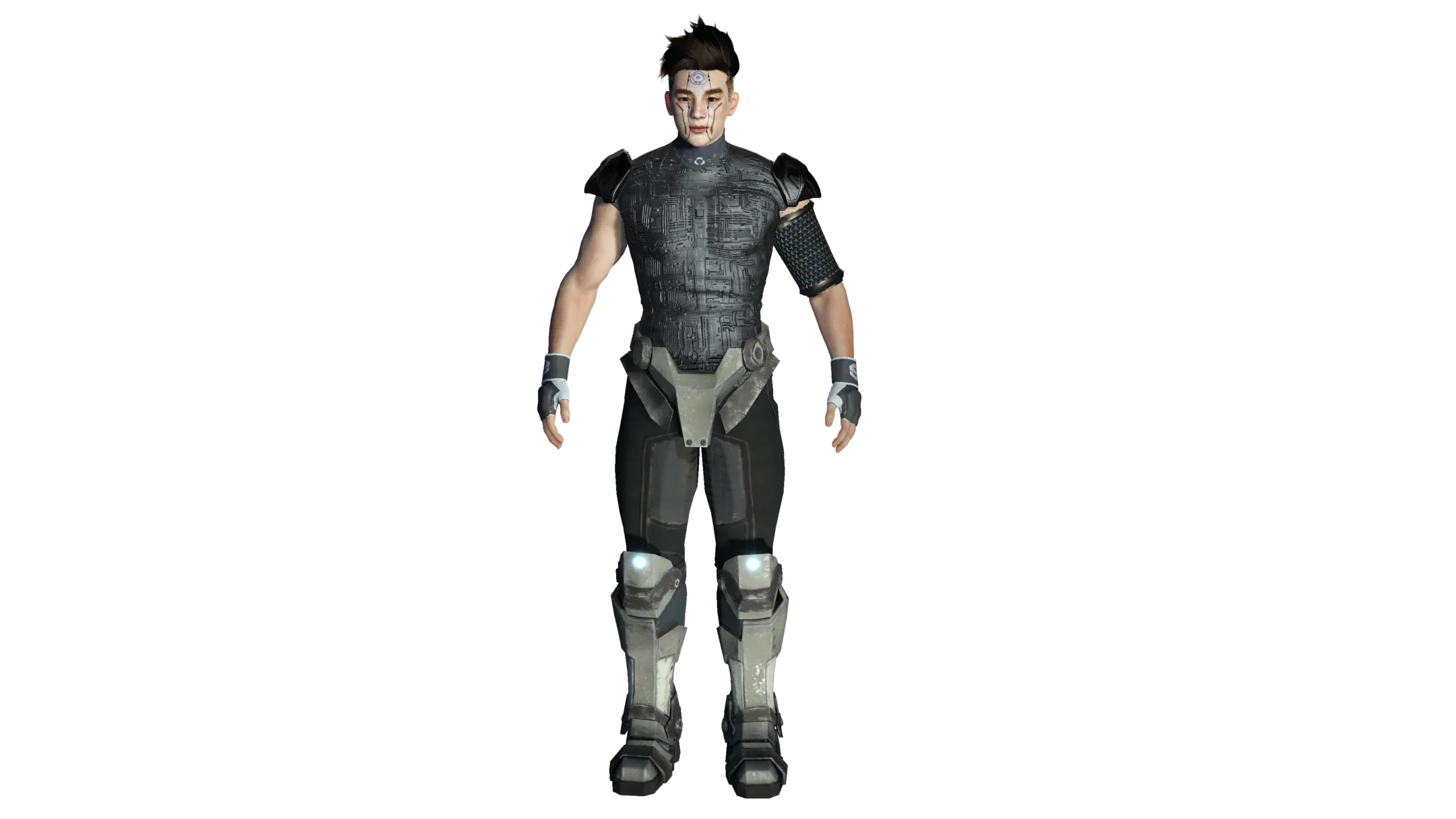 AAA 3D Cyborg Futuristic Male - Game Ready Realistic Character