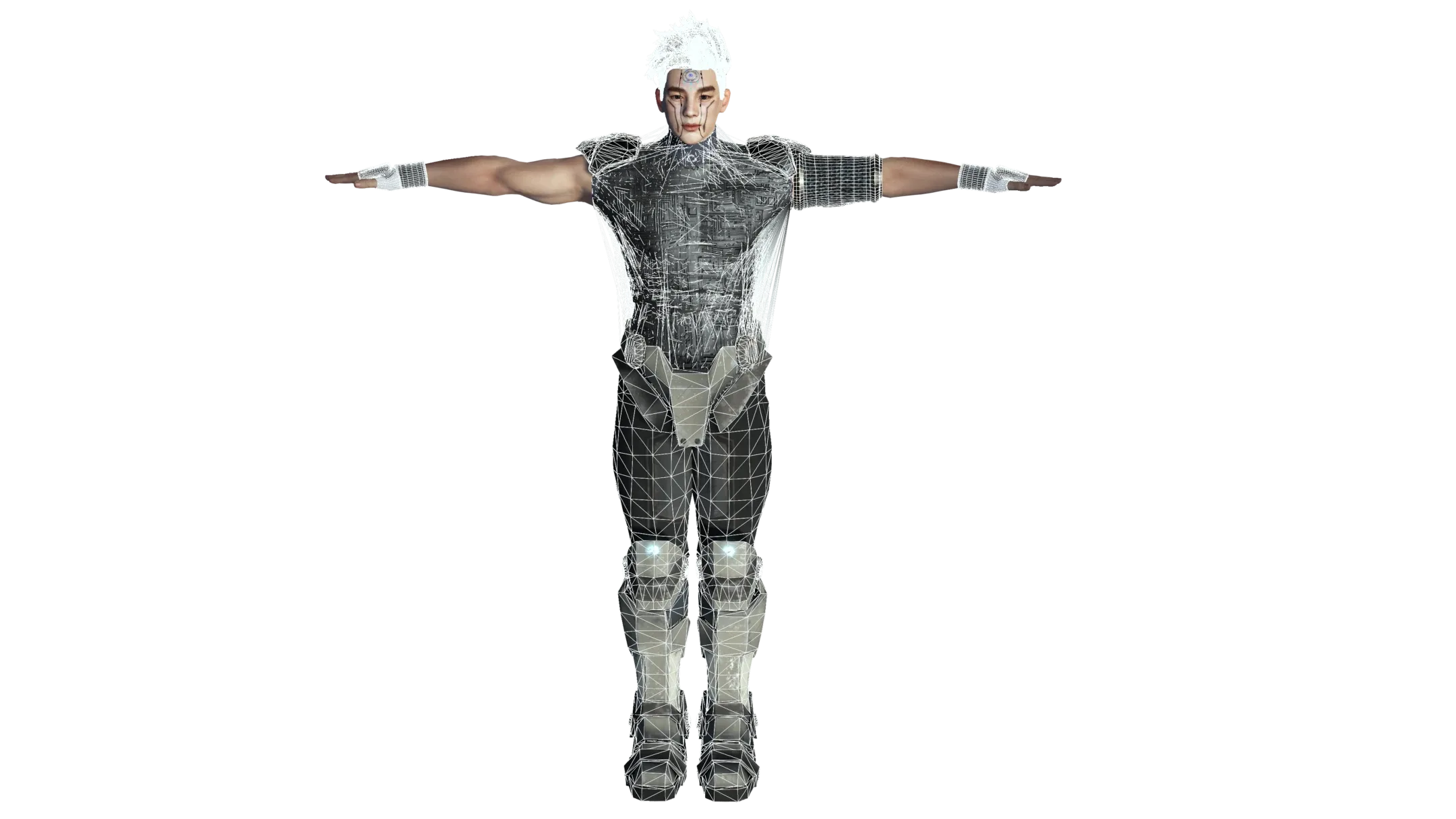 AAA 3D Cyborg Futuristic Male - Game Ready Realistic Character