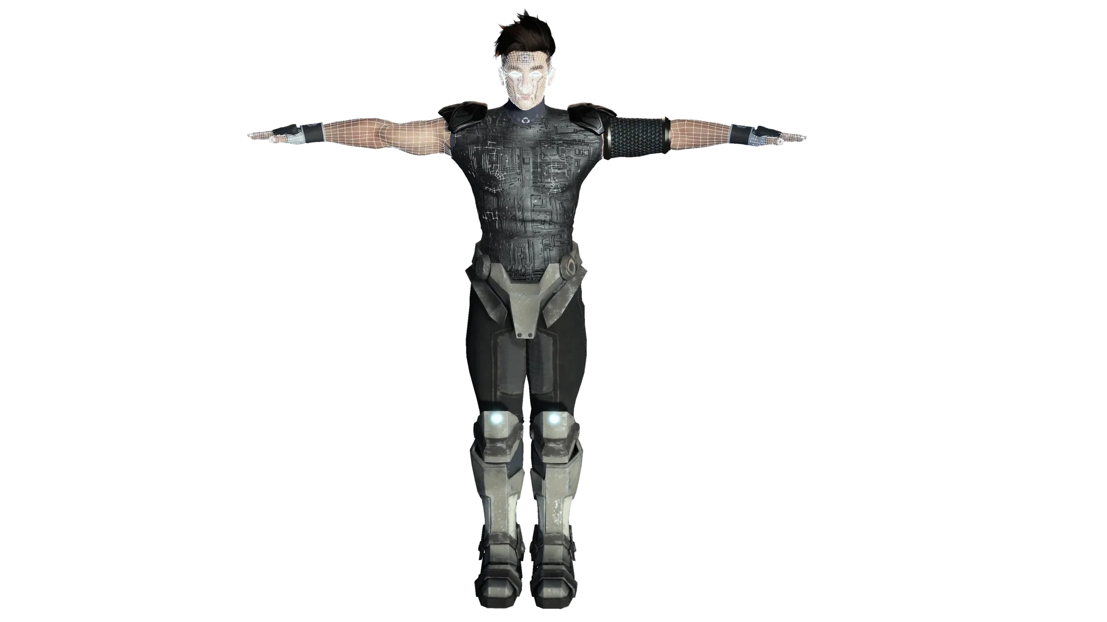 AAA 3D Cyborg Futuristic Male - Game Ready Realistic Character