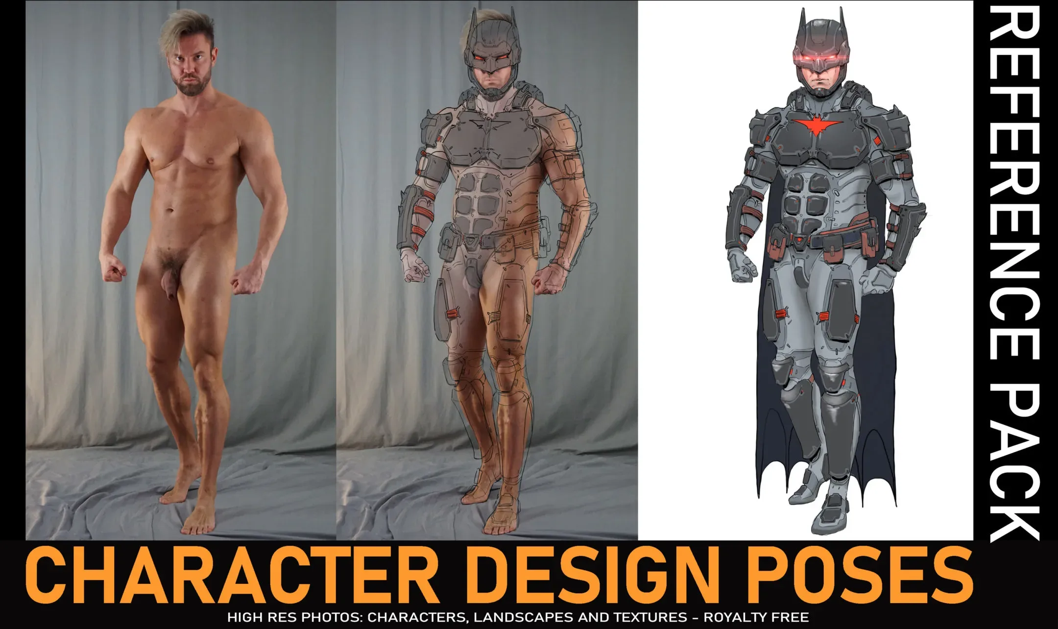 Costume Design Poses - 245 Reference pictures - Male