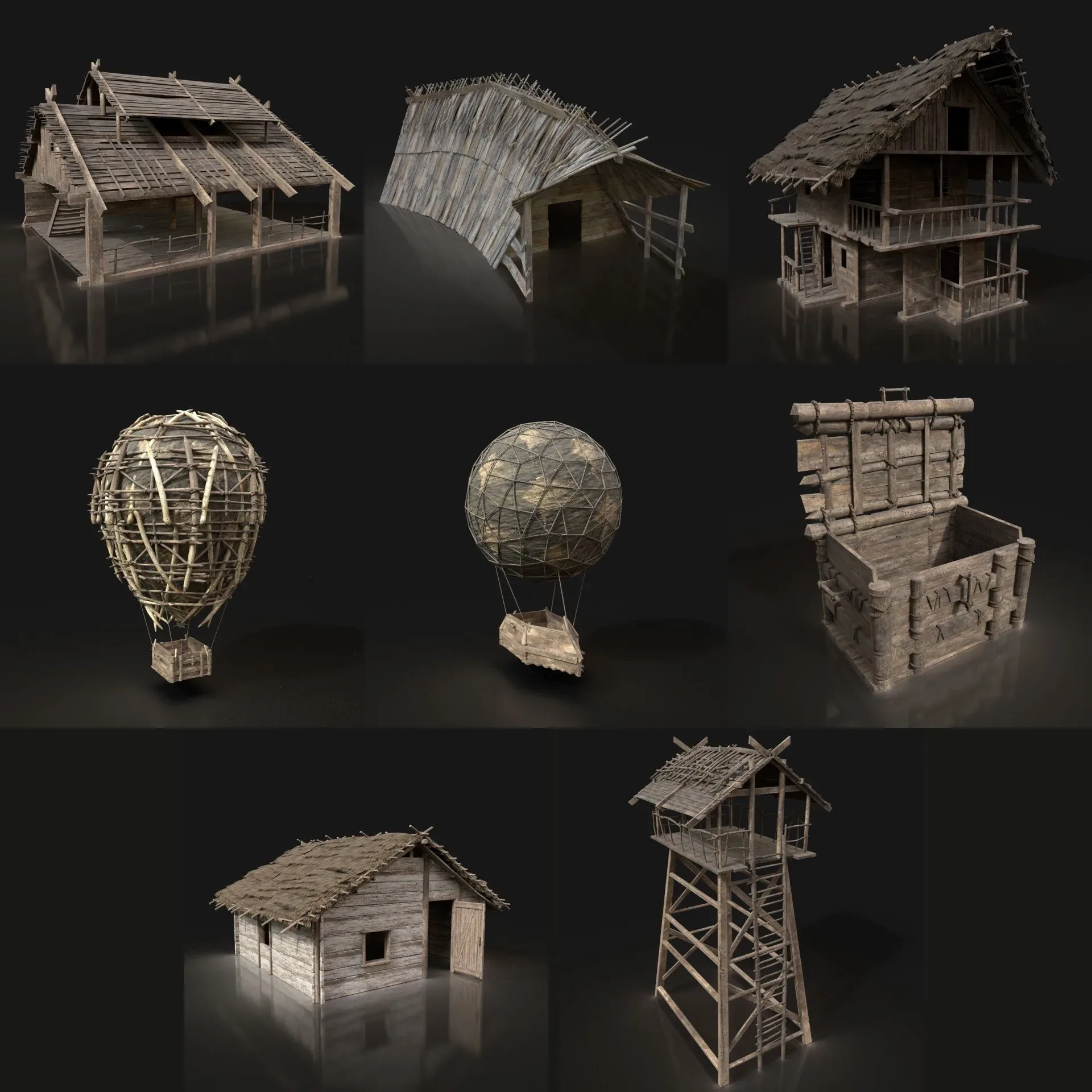 BIGGEST BUILDER AAA HOUSE PACK WITH INTERIOR VIKING ORC GENERIC