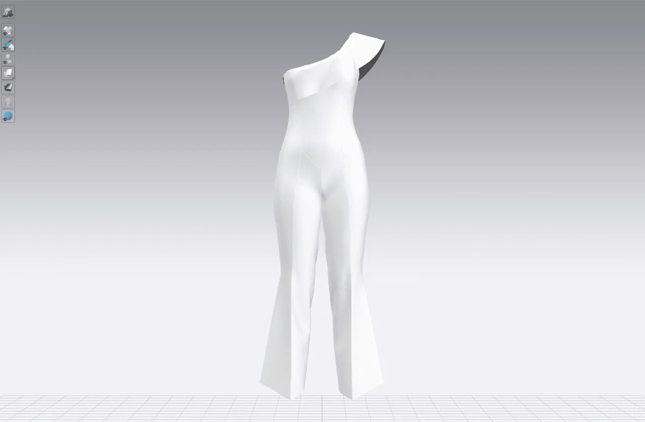 Womens Jumpsuit made from wool and fur