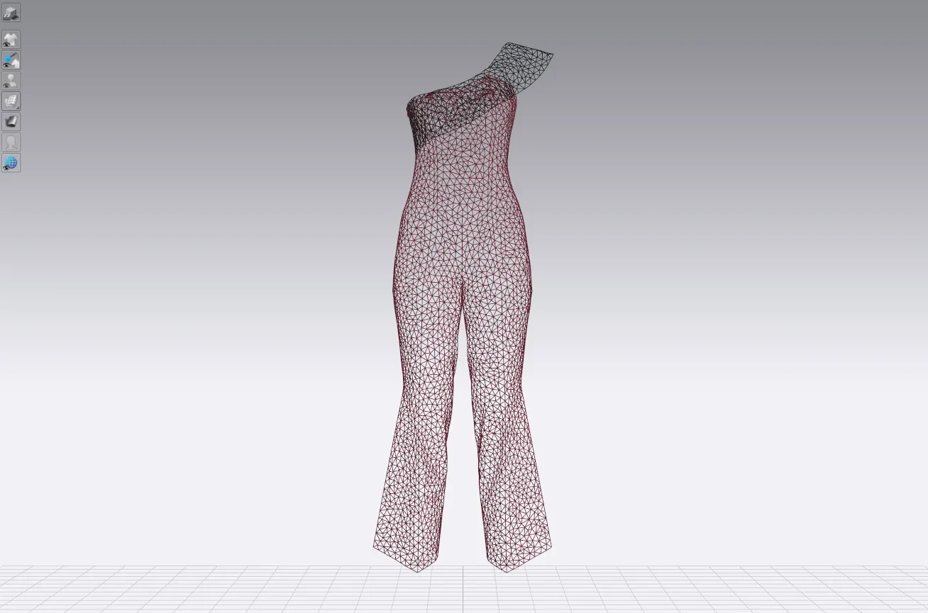 Womens Jumpsuit made from wool and fur