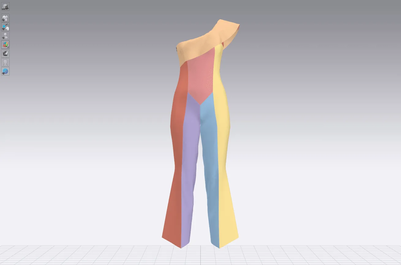 Womens Jumpsuit made from wool and fur