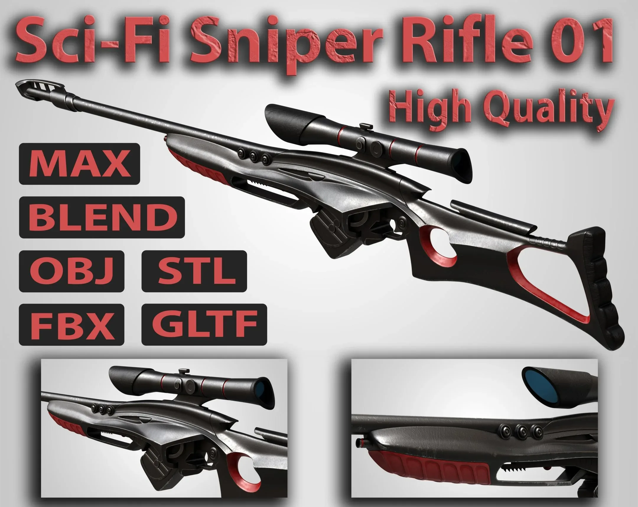 Sci-Fi Sniper Rifle 03