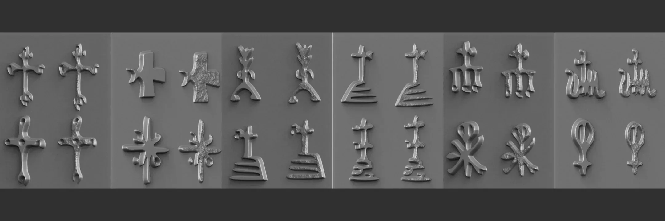 600+ Runes Height Map (Plane &amp; Damage) for Zbrush