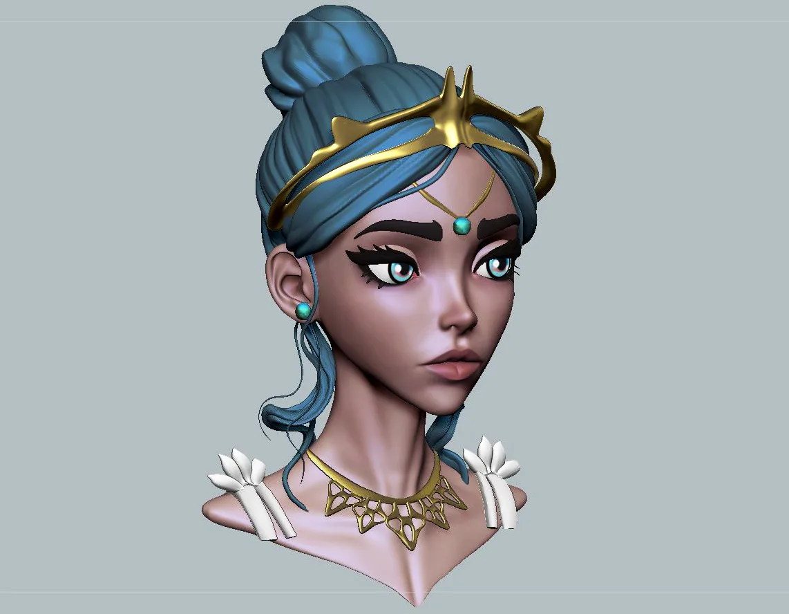 Stylized Female Face - JASMIN