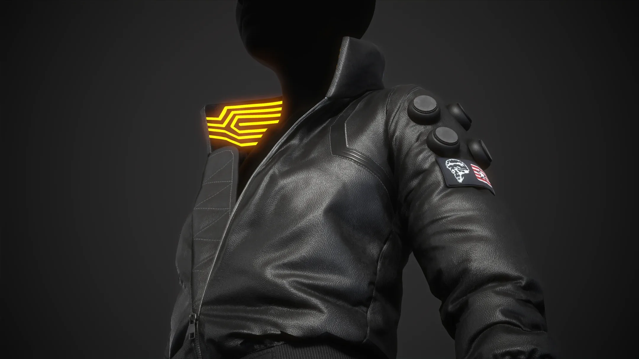 Cyberpunk 2077 Black Jacket