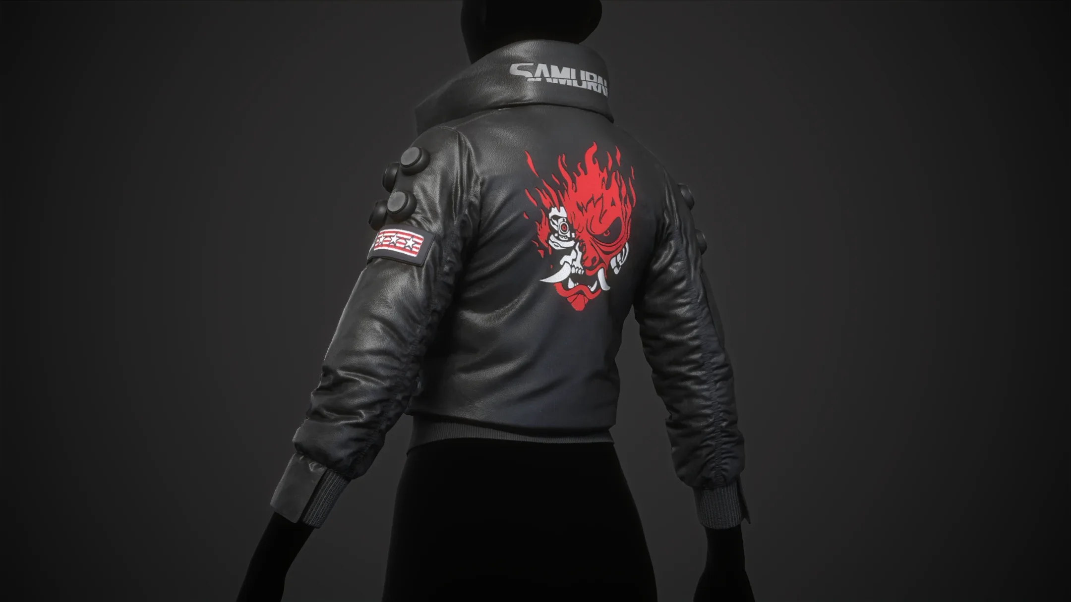 Cyberpunk 2077 Black Jacket