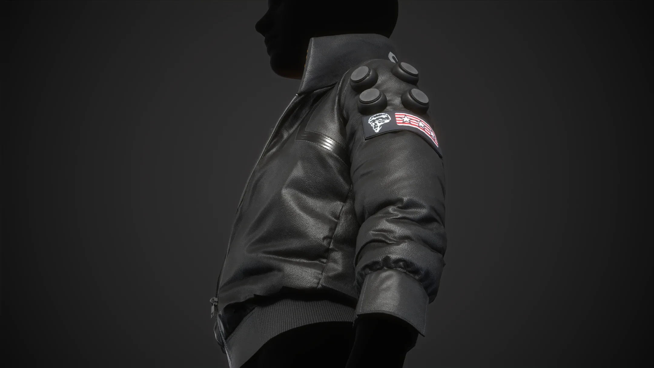 Cyberpunk 2077 Black Jacket