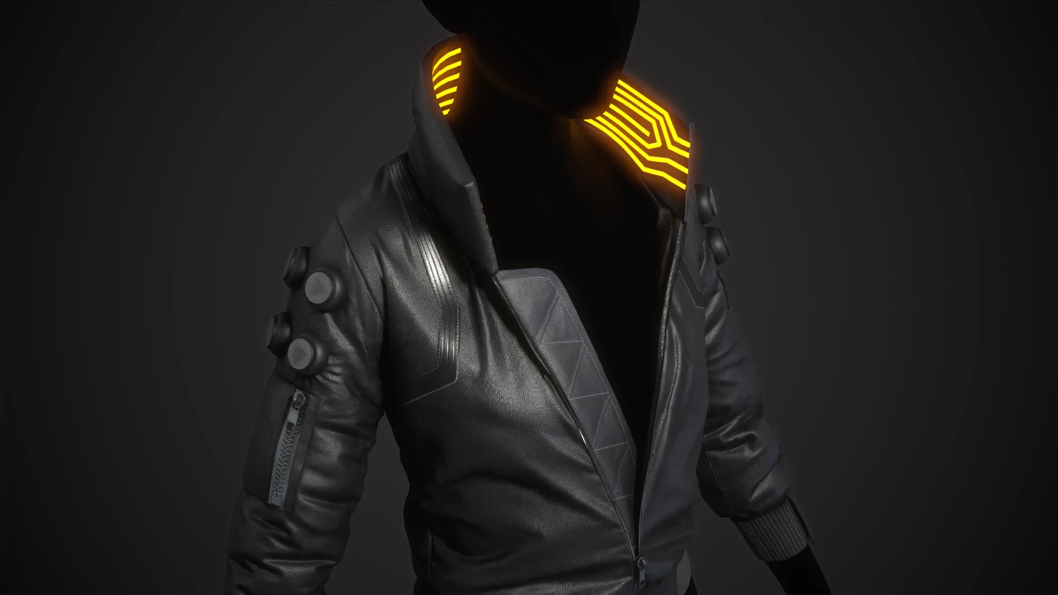 Cyberpunk 2077 Black Jacket