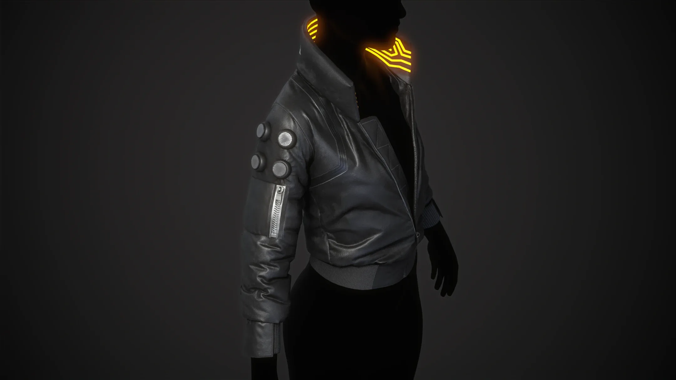 Cyberpunk 2077 Black Jacket